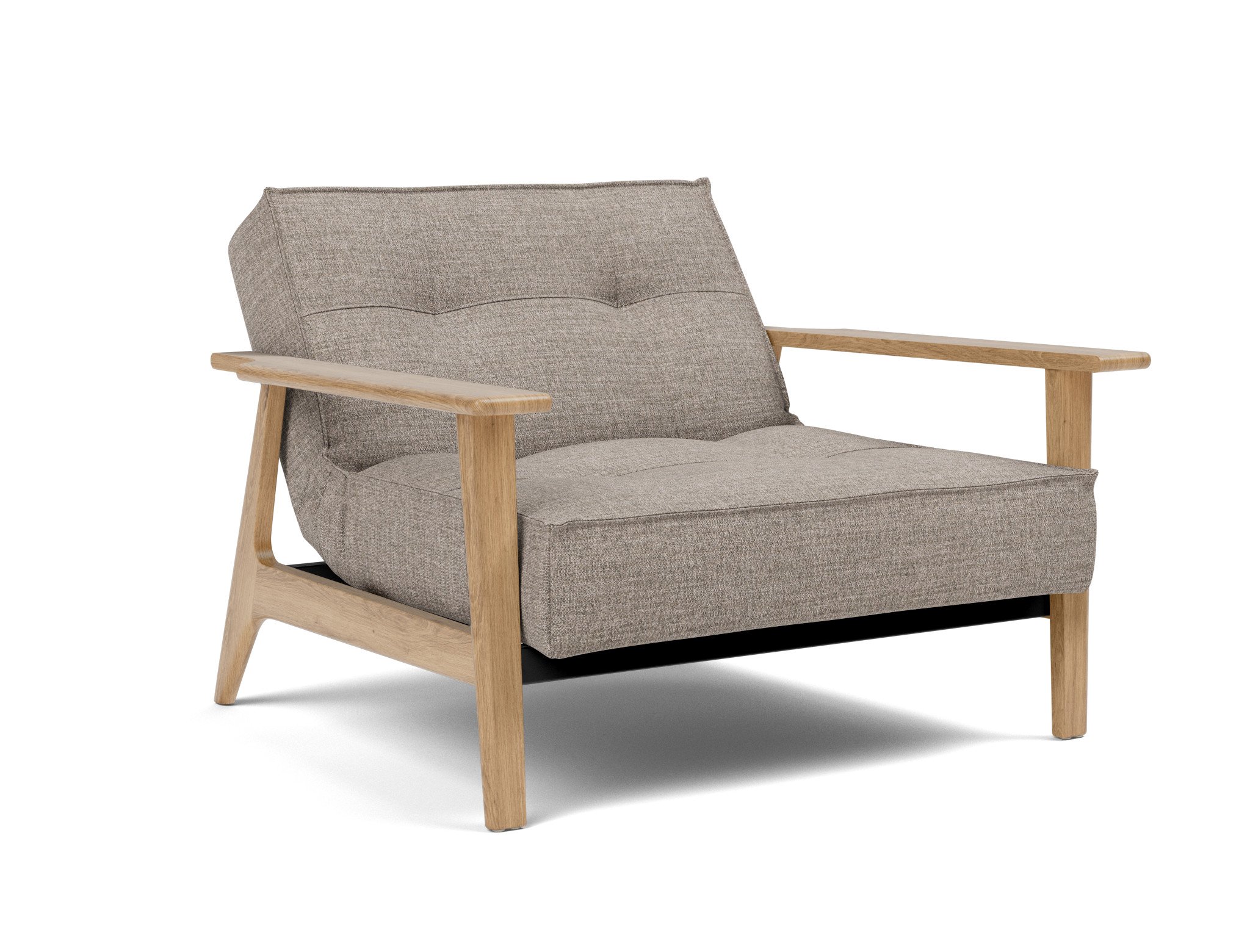Sessel Splitback Frej Chenille Yuveno 472-Warm-Grey