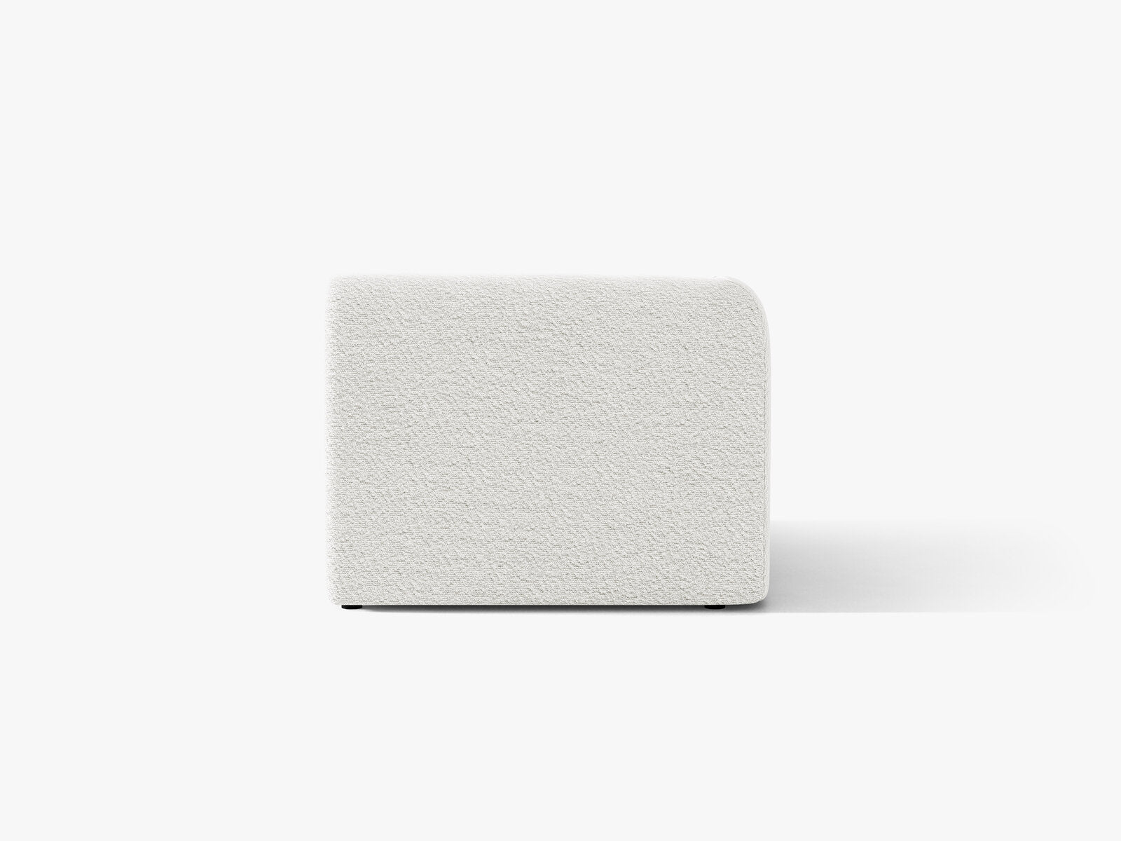 Micadoni Eckmodul Miley 1-Sitzer Links Boucle Baloo Weiß