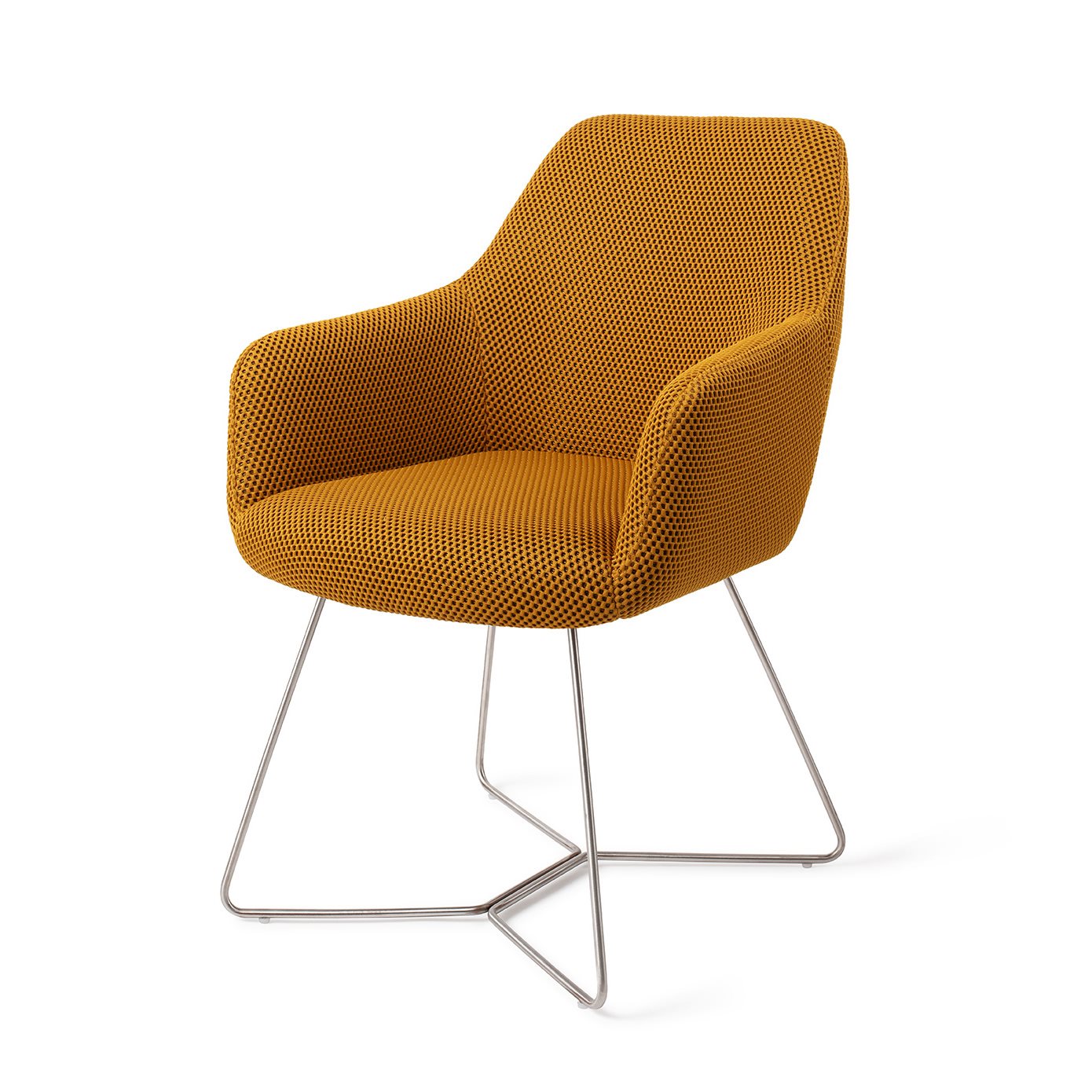 Jesper Home Esszimmerstuhl Hiroo Groovy-Garam Beehive Stahl