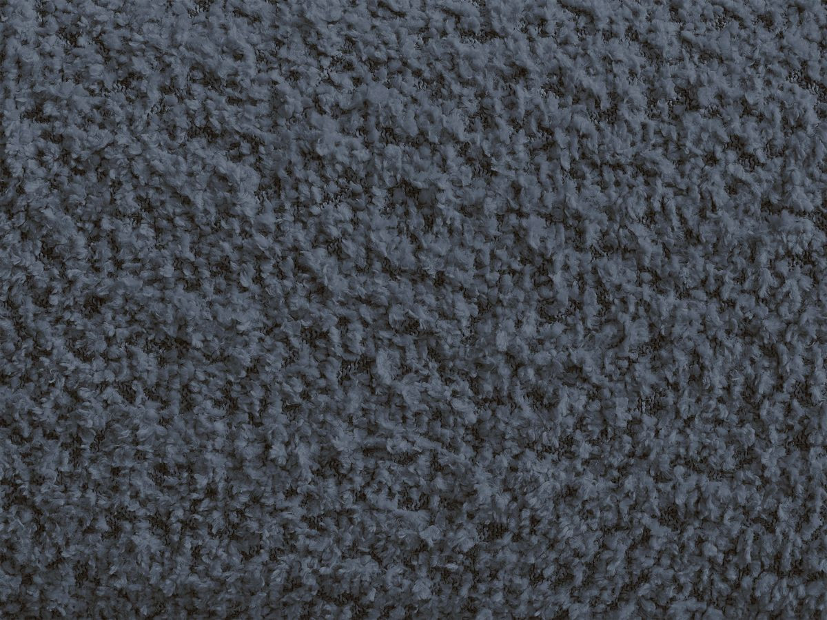 Bobochic Pamira Pouf Bouclé-Stoff Dunkelblau