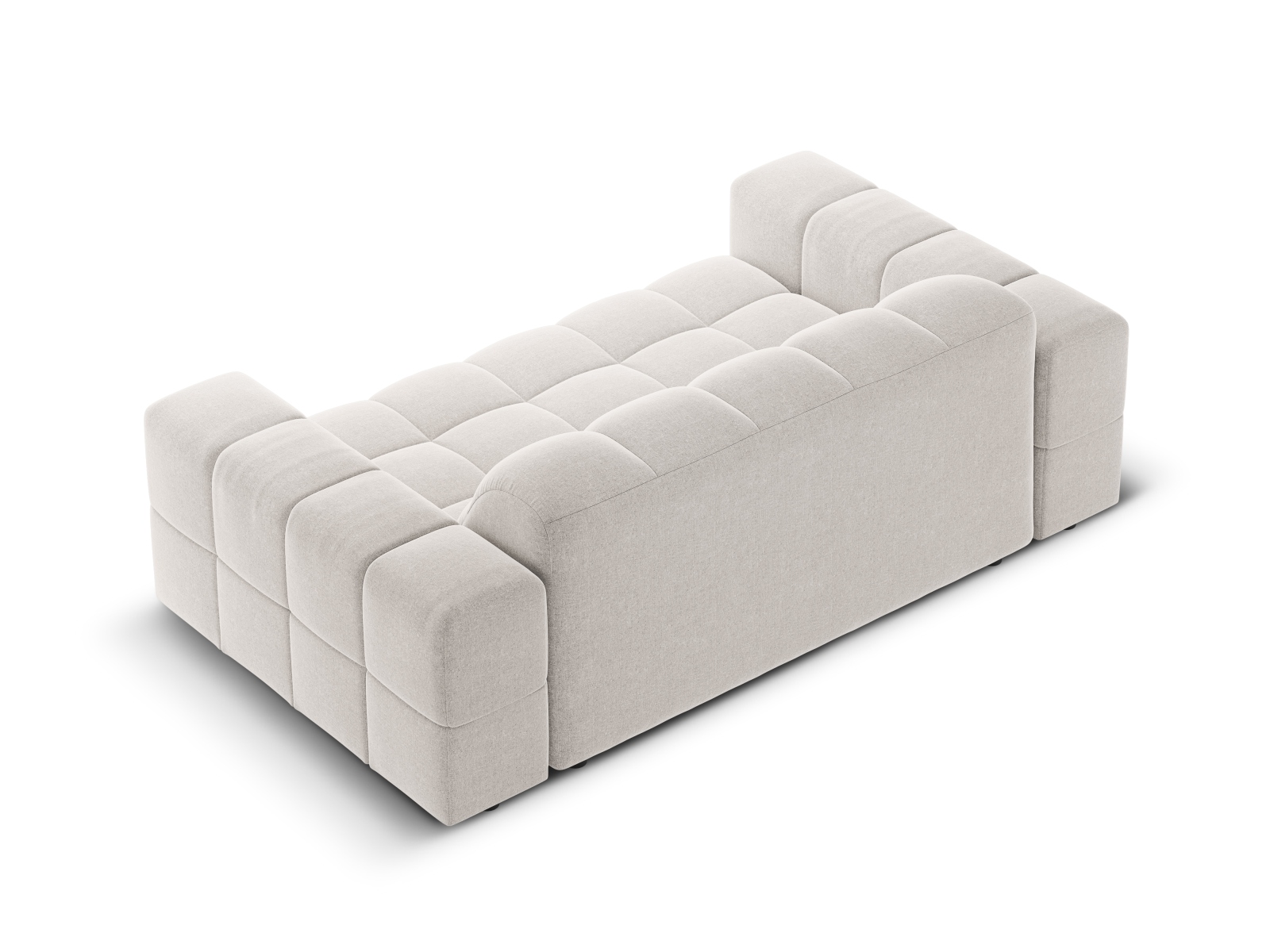 Cosmopolitan Design Sofa Chicago 2-Sitzer Chenille Haga Hellgrau