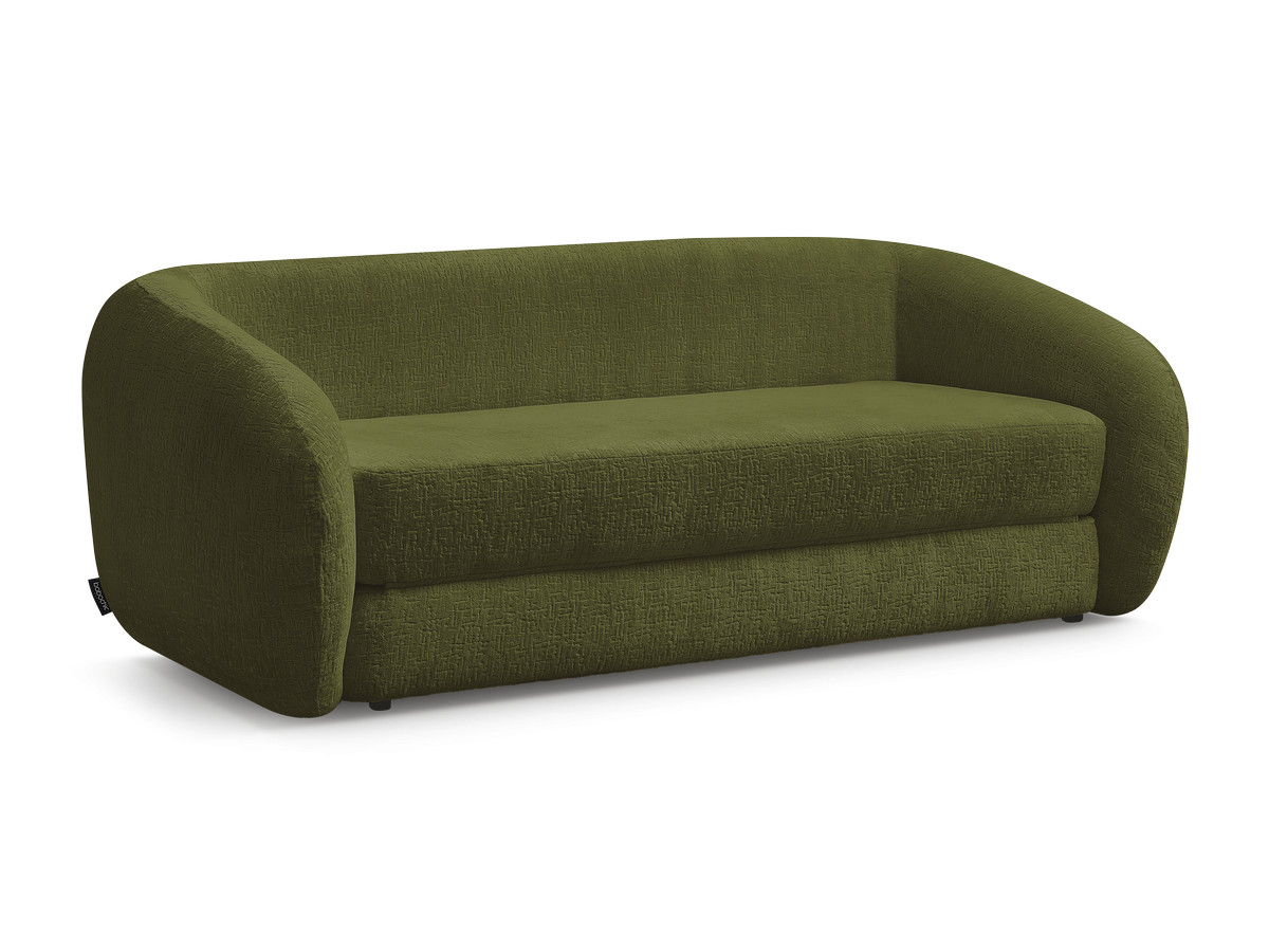 Bobochic Neyo Schlafsofa 3-Sitzer Strukturstoff Grün