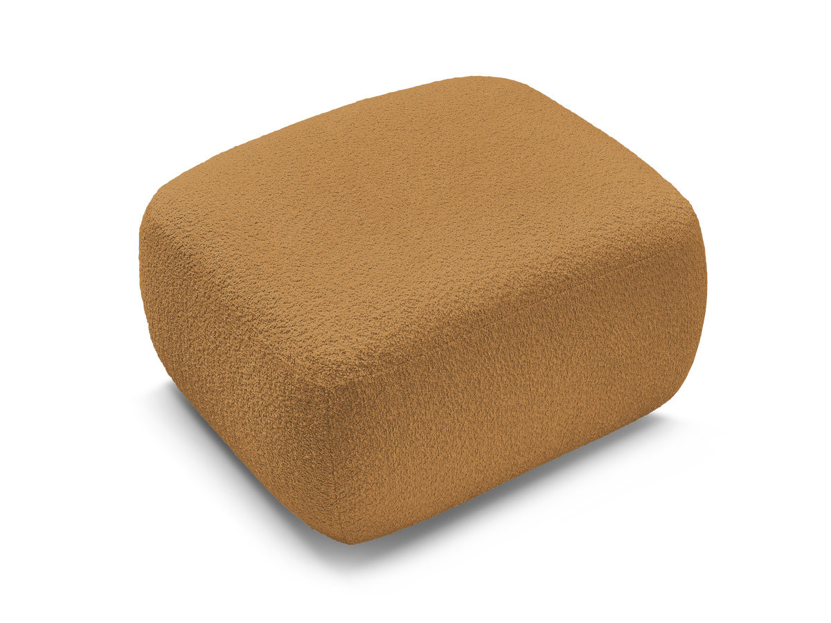 Bobochic Montaigne Pouf Bouclé-Stoff Gelb