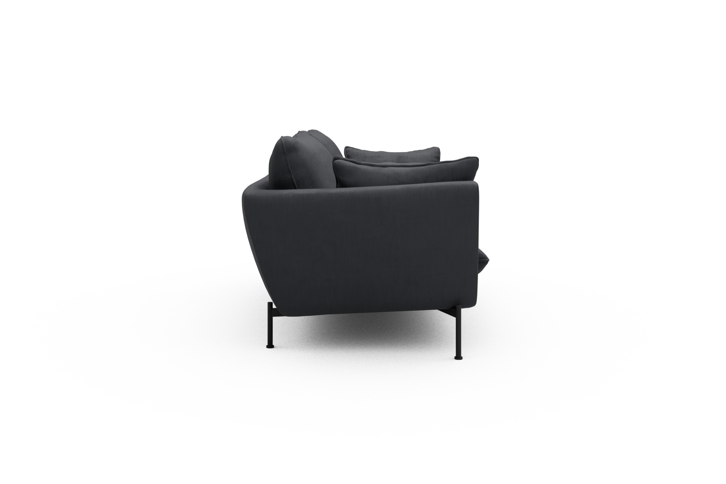 Sofa Anton 2-Sitzer Cordufine-Slate-Grey
