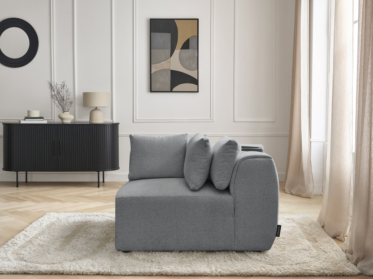 Bobochic Jana Eckmodul Melange-Stoff Dunkelgrau