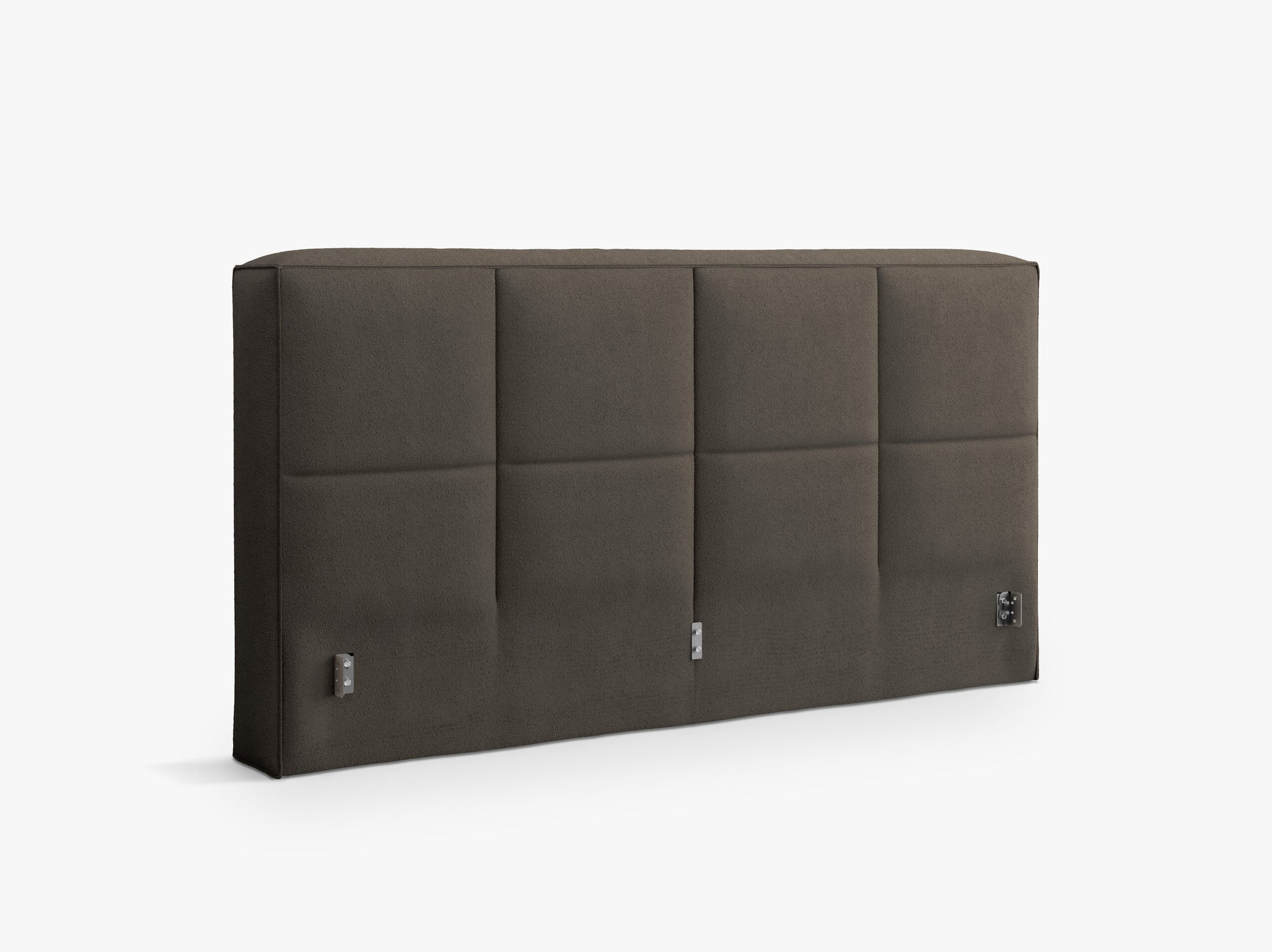 Micadoni Darren Samtiger Kopfteil Boucle LEGEND Graubraun 249x100