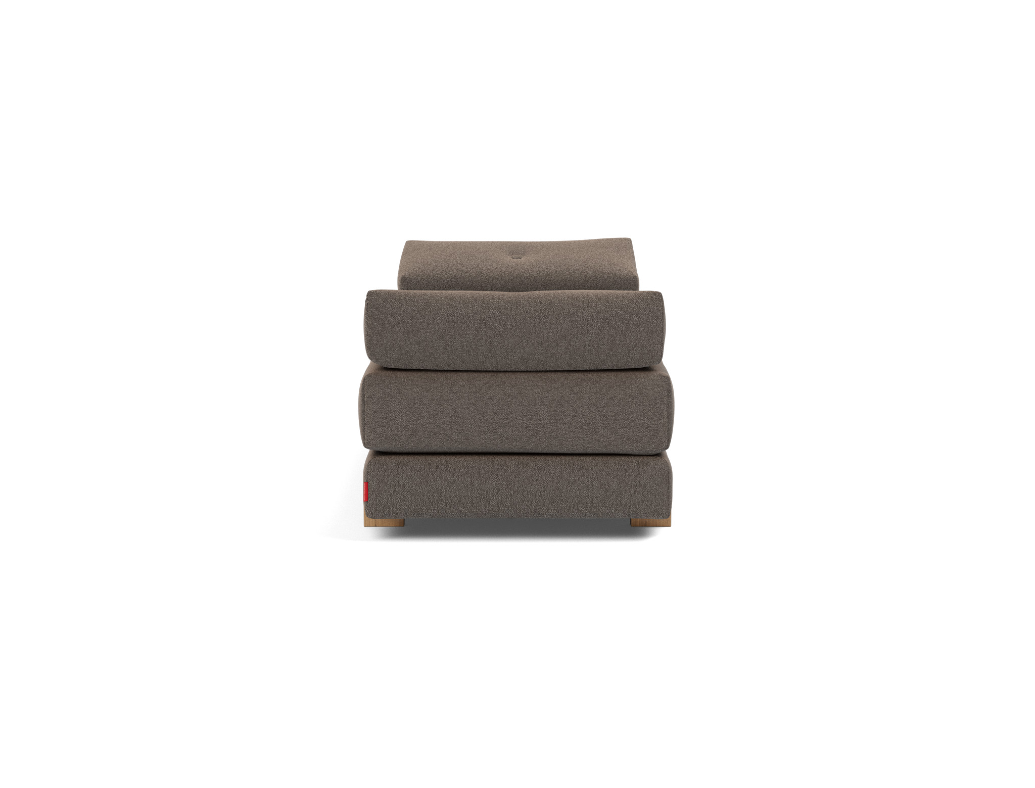 Tagesbett Sigmund Boucle Skandi 530-Taupe Beine Drip Eiche