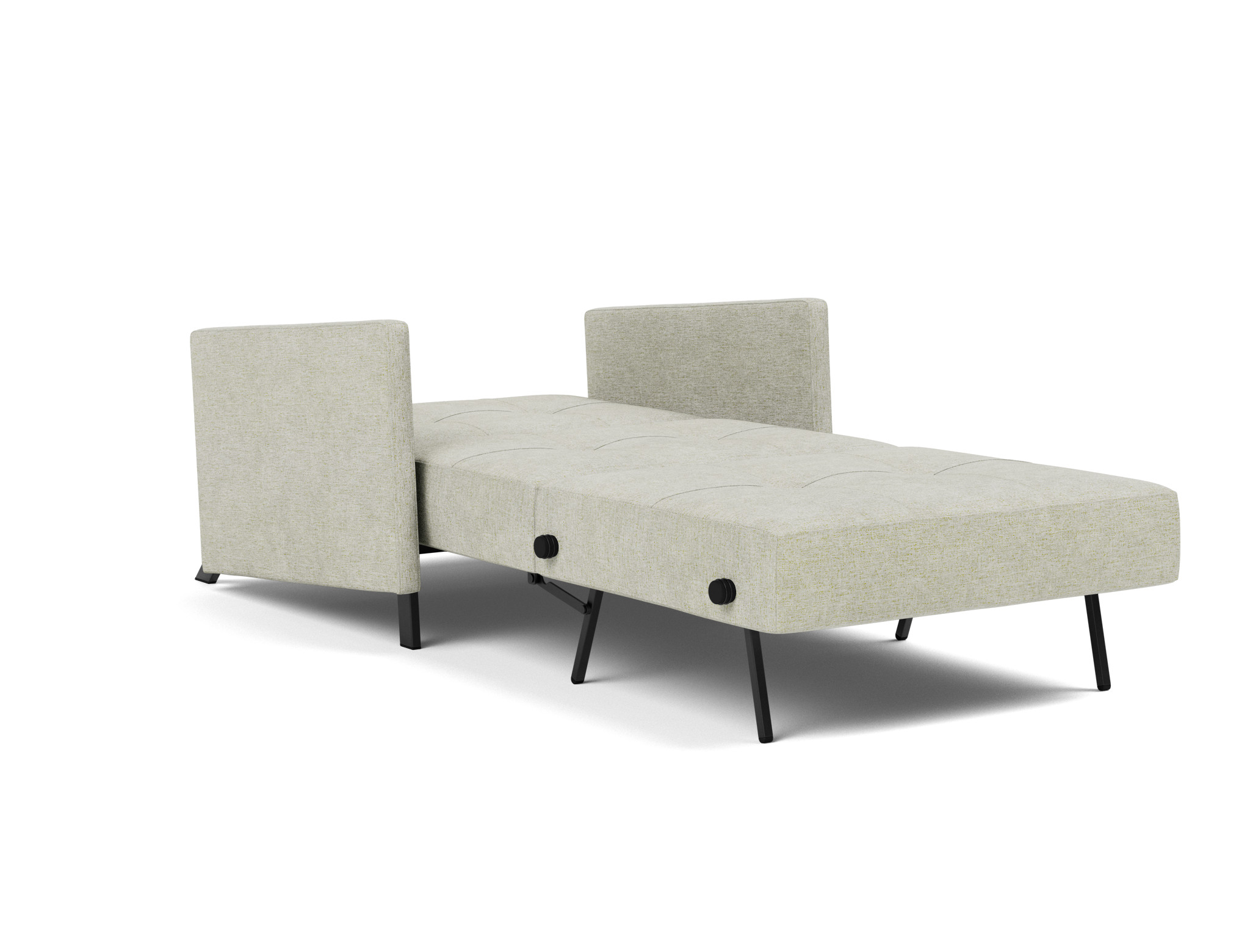 Schlafsessel Cubed 90 mit Armlehnen Flachgewebe Avella 280-Sand