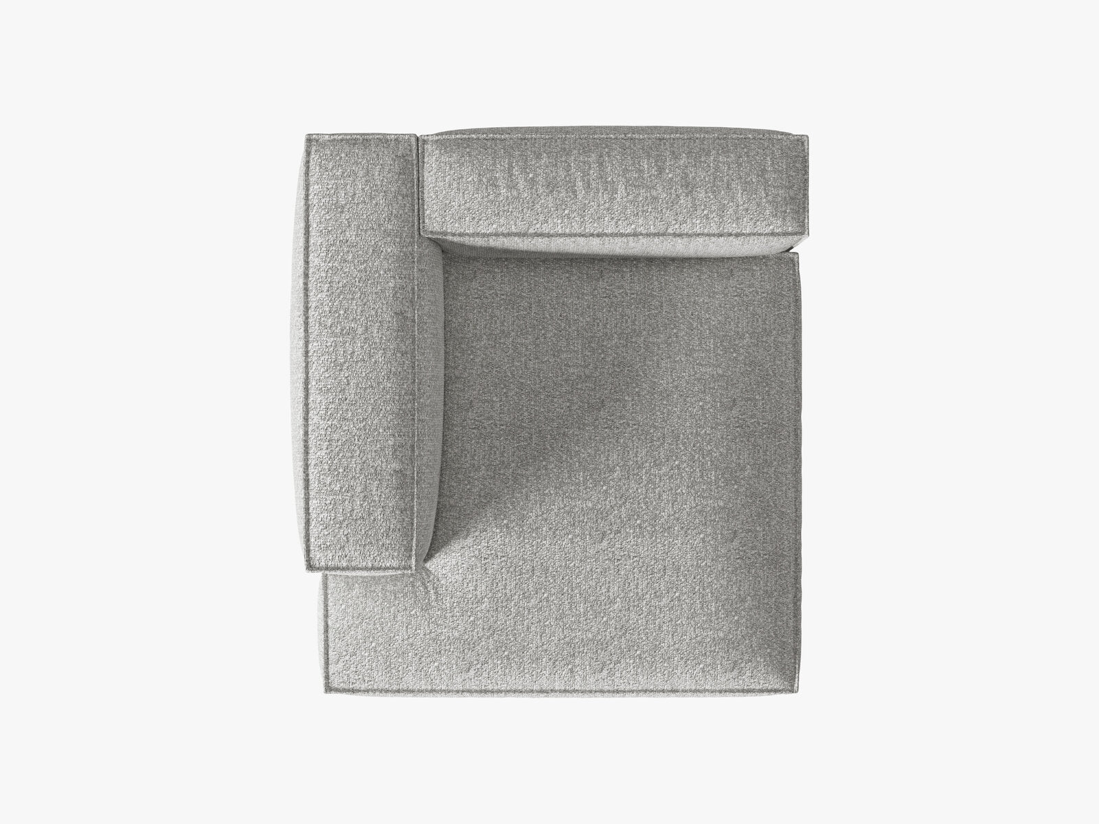 Micadoni Recamiere Nuria 1-Sitzer Links Boucle Silber