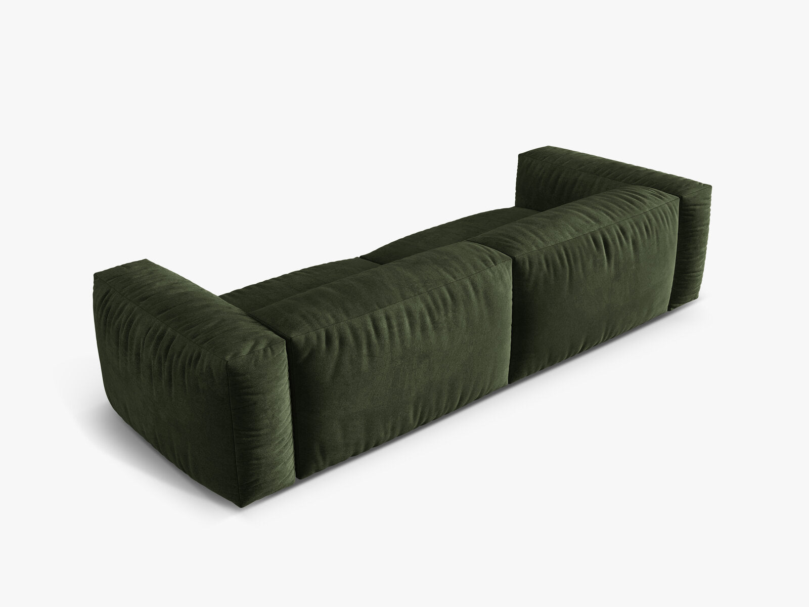 Micadoni Sofa Martina 4-Sitzer Samt Vogue Grün