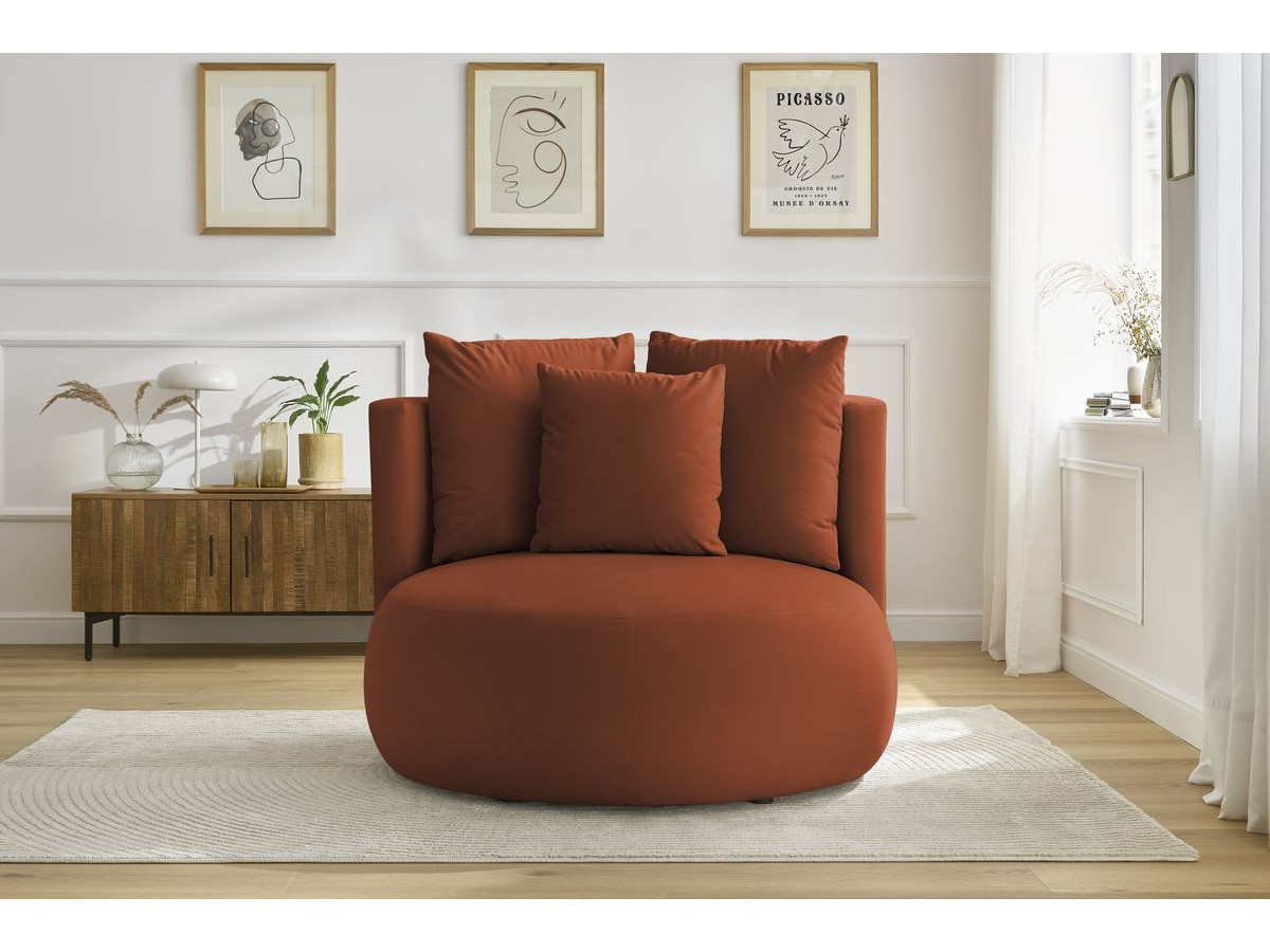 Bobochic Cesar Sessel Samt Orange