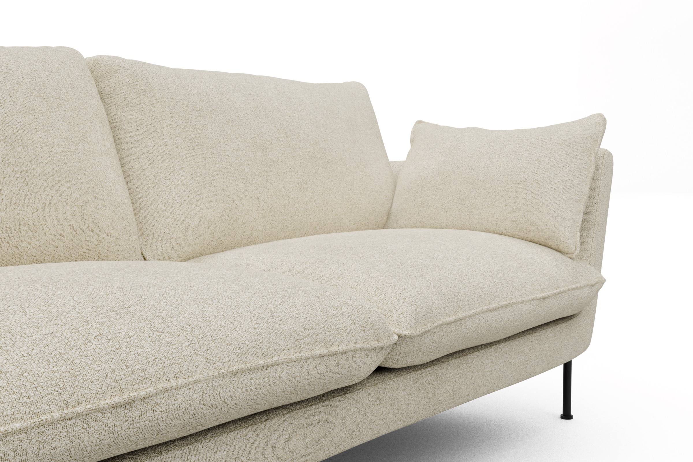 Sofa Anton 2-Sitzer Boucle-Off-White