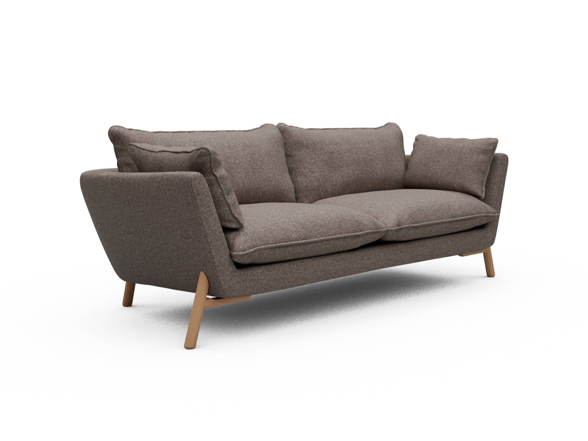 Skandi Home Sofa Emil Soft 3-Sitzer Beinfarbe Eiche Natur Sama-Stone moebelfaktor