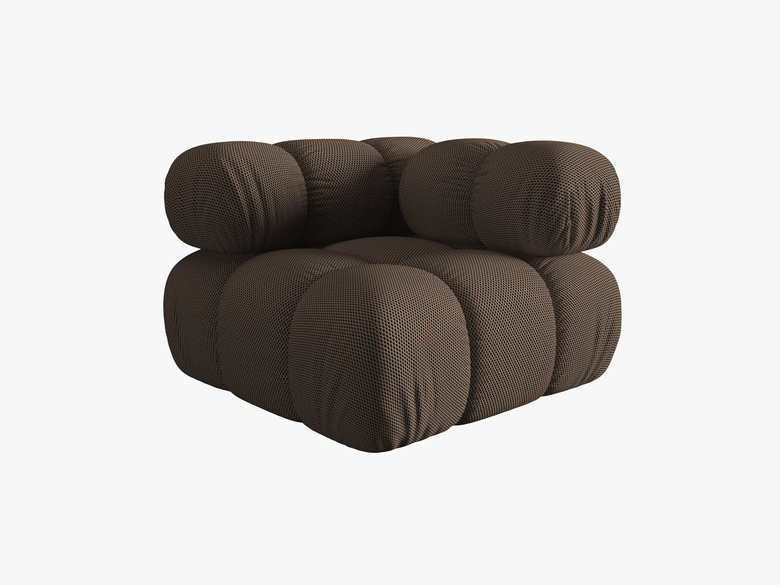 Micadoni symmetrisches Eckmodul Bellis 3D-Stoff Sonic Braun