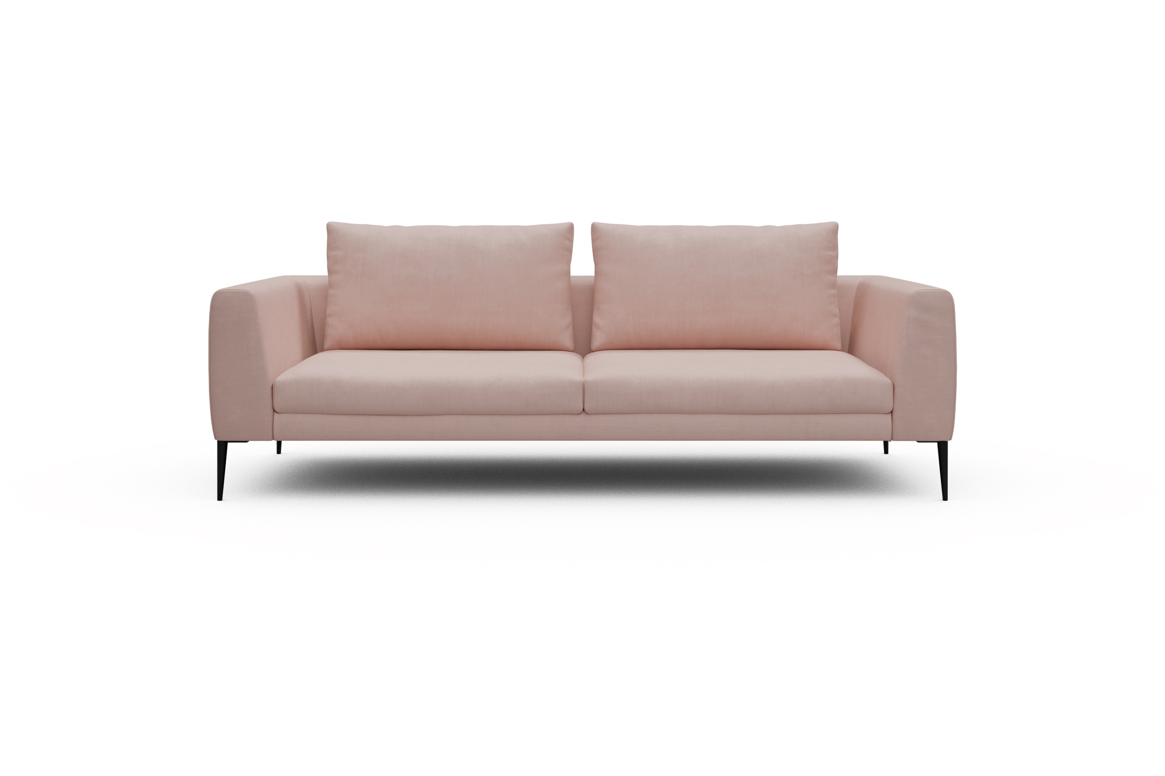 Skandi Home Sofa Paul 3-Sitzer Cordufine-Blush moebelfaktor