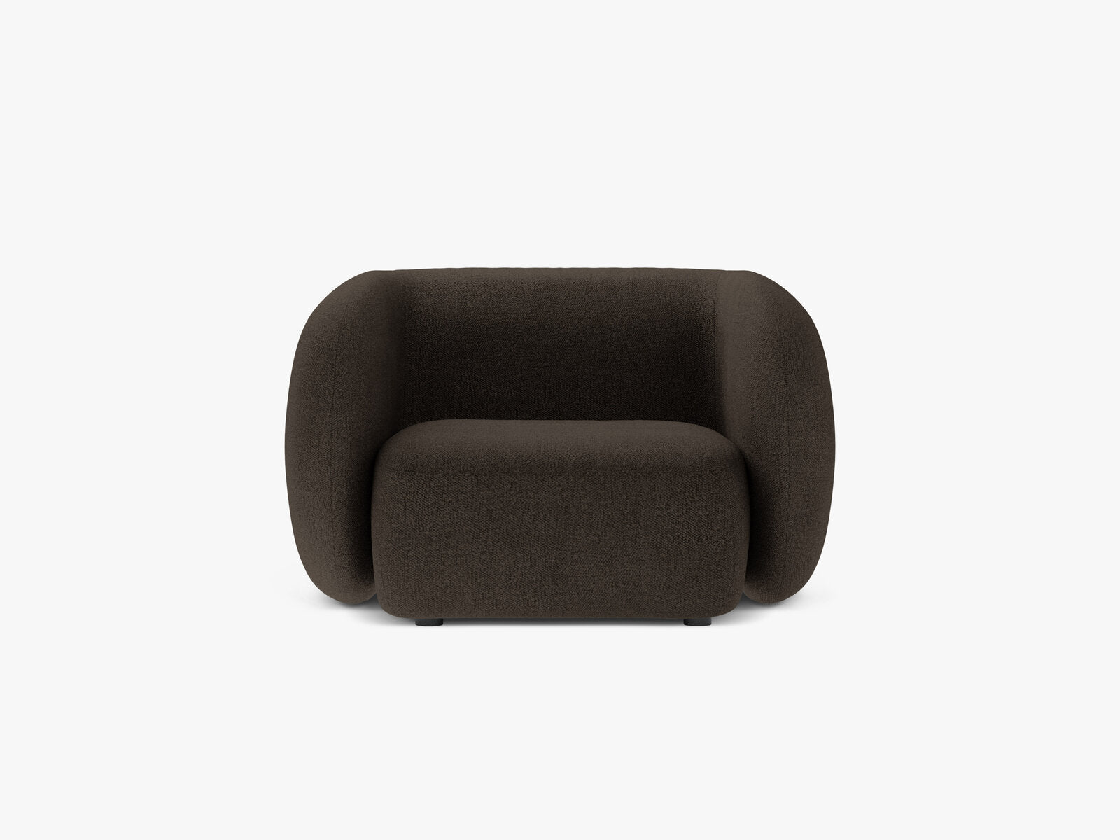 Micadoni Sessel Kate 1-Sitzer Boucle Baloo Braun