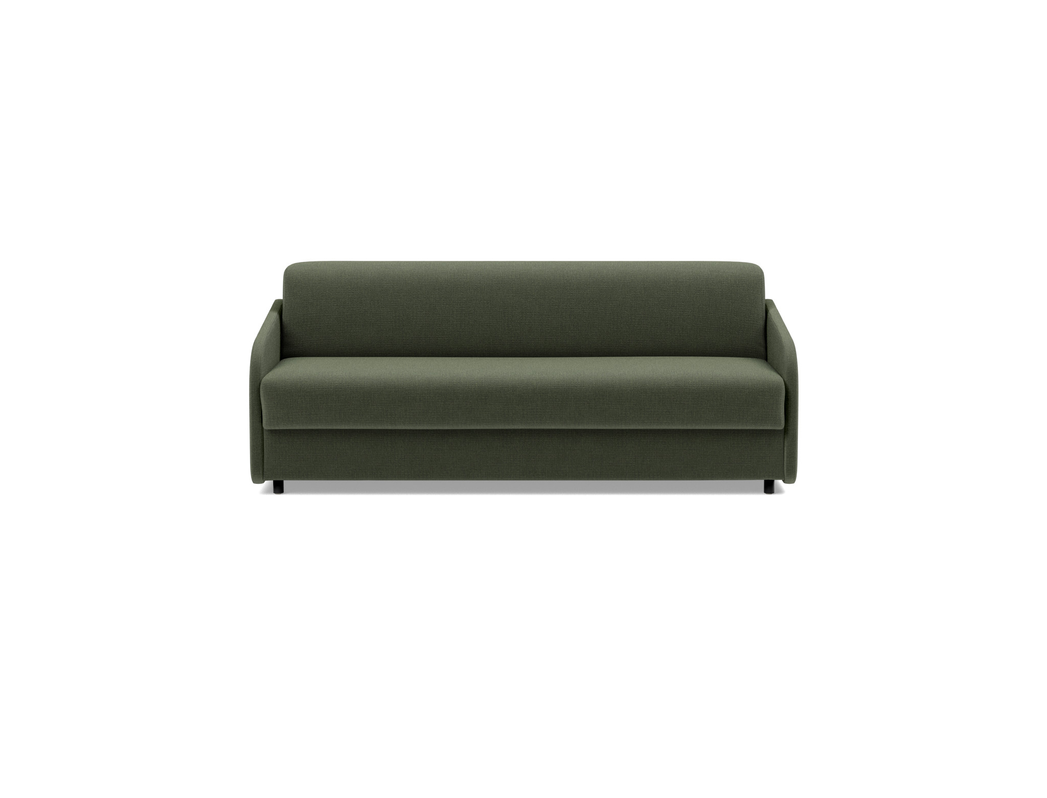 Schlafsofa Eivor mit Taschenfederkernmatratze 160 Chenille Esina 413-Olive-Green