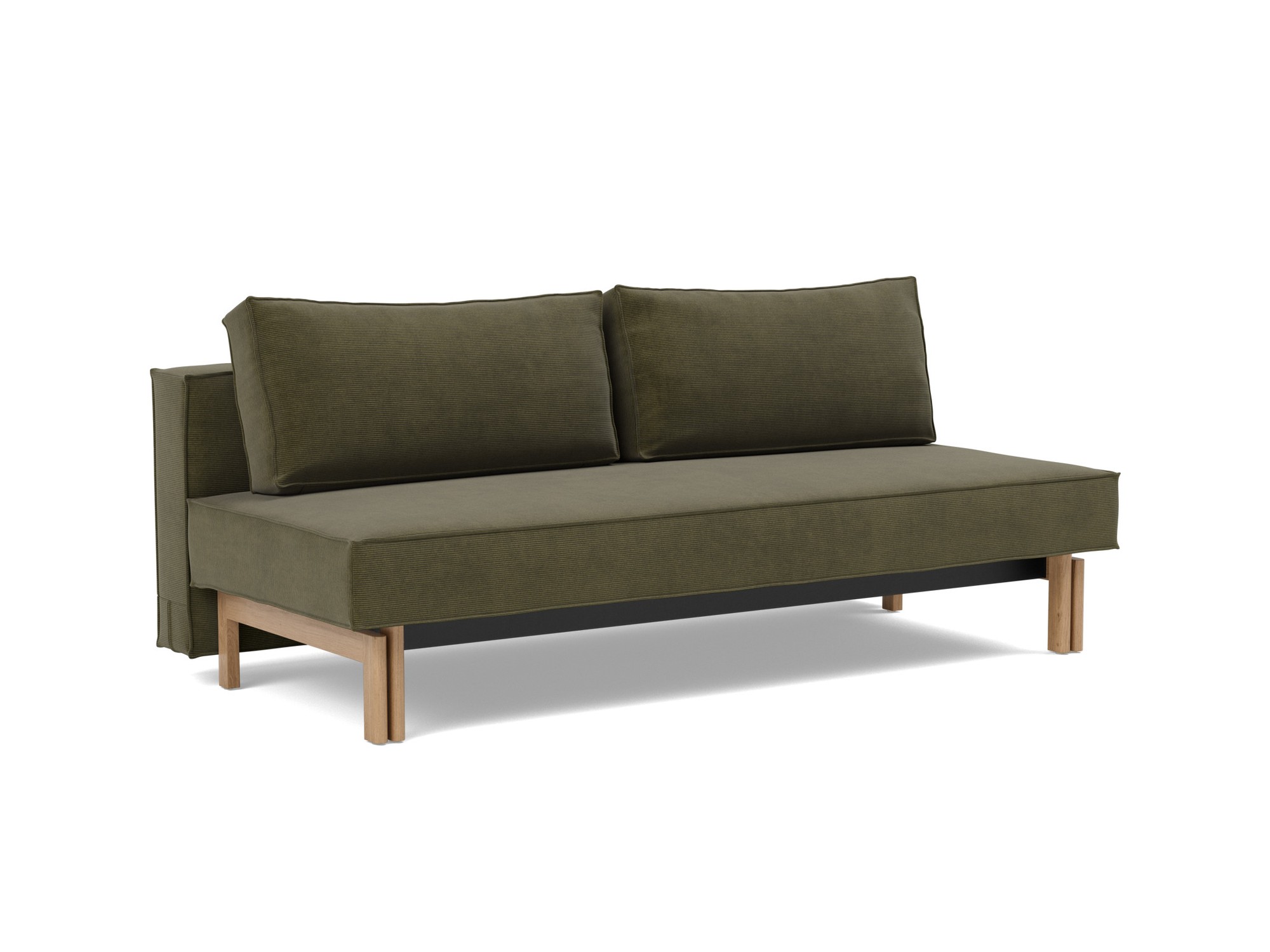 Schlafsofa Sly Kord Cordufine 316-Pine-Green Beine Eiche