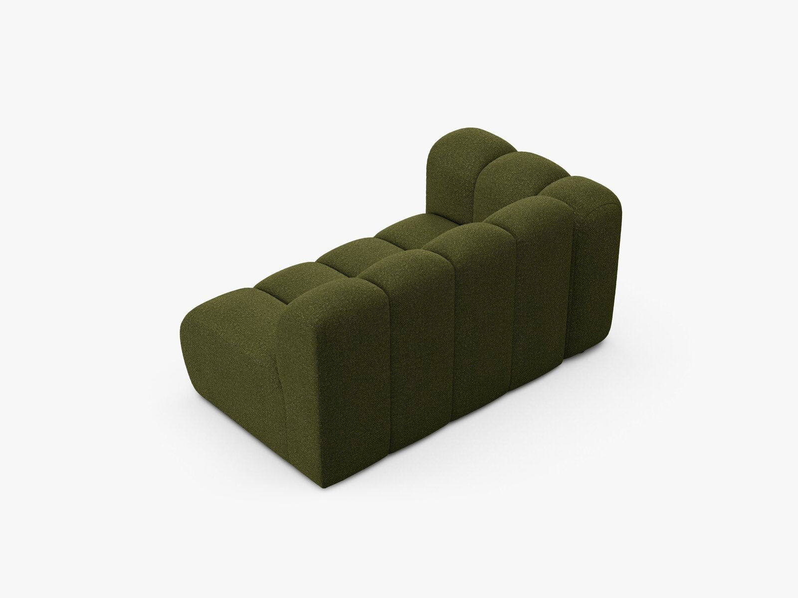 Micadoni Modul Lupine 2-Sitzer Links Boucle Baloo Dunkel-Olivgrün