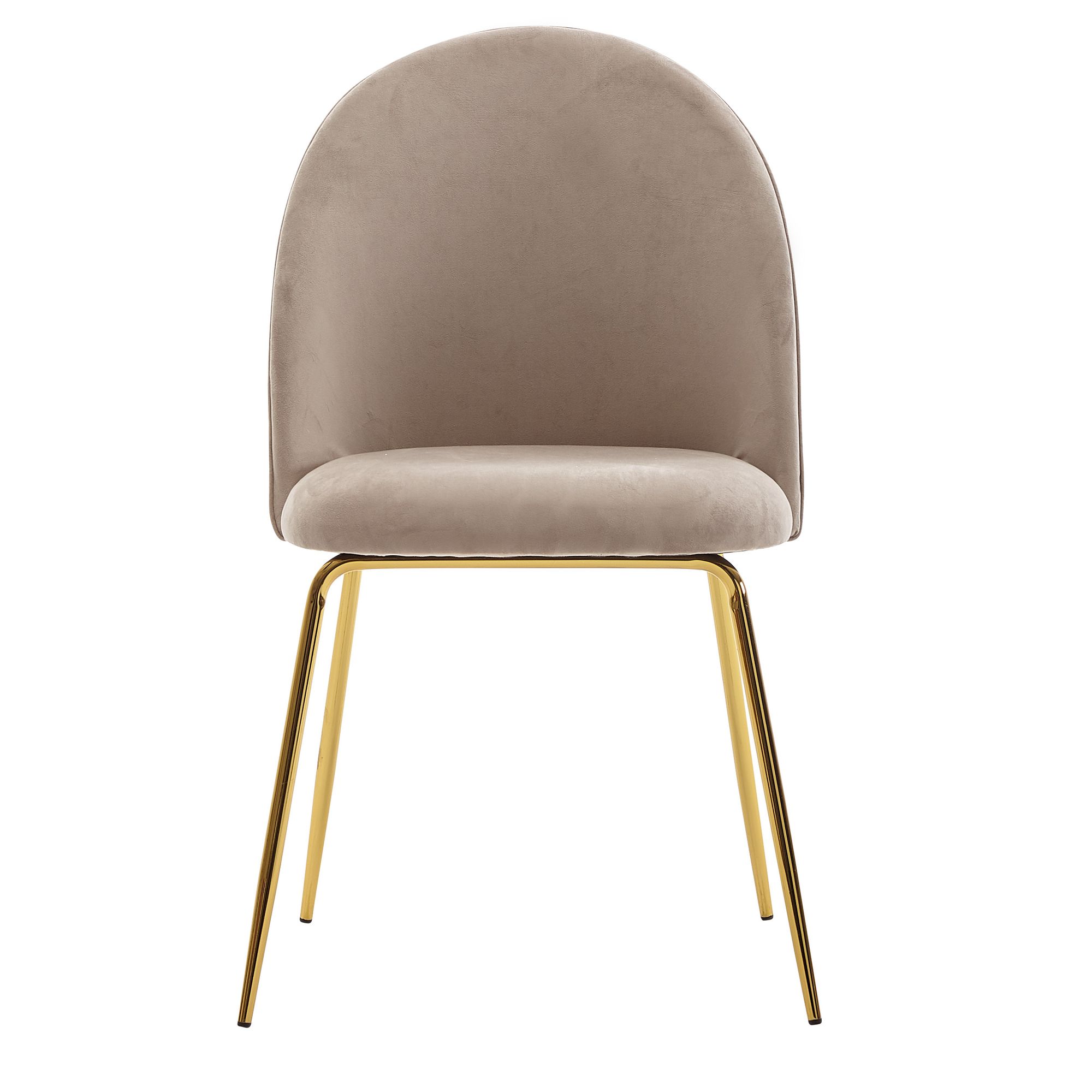 Esszimmerstuhl Eidar Samt Beige 53 × 50 × 86 cm