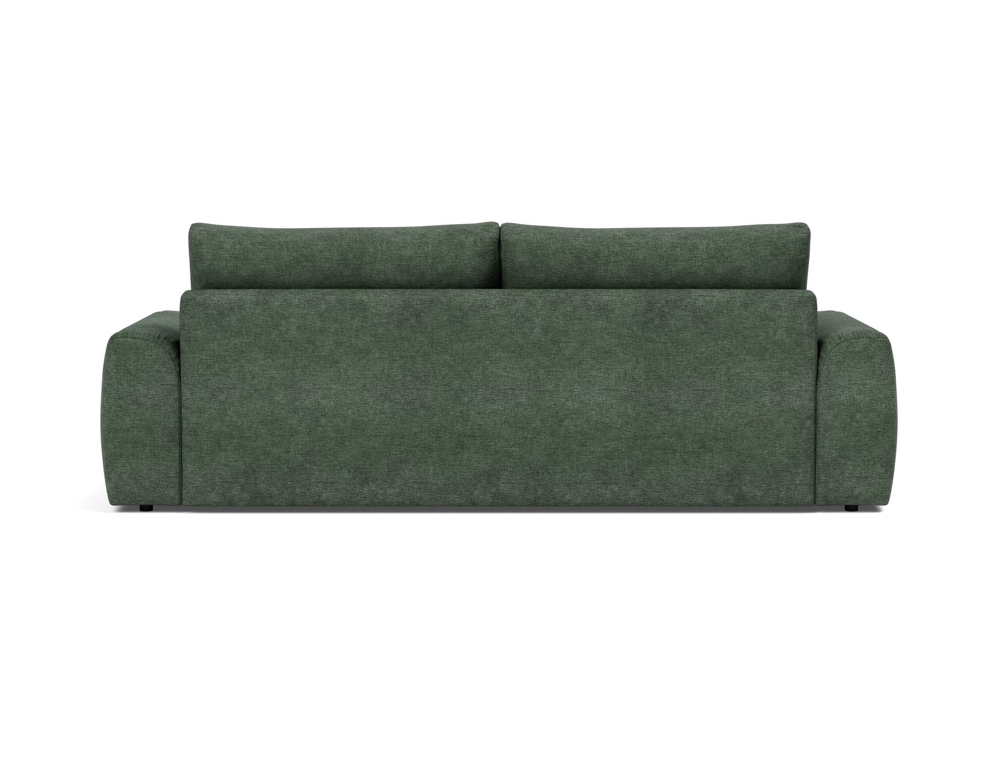 Schlafsofa Norum mit Chunky-Armlehnen Flachgewebe Avella 281-Pine-Green