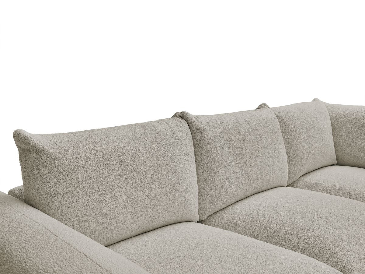 Bobochic Ernest Ecksofa Bouclé-Stoff Taupe