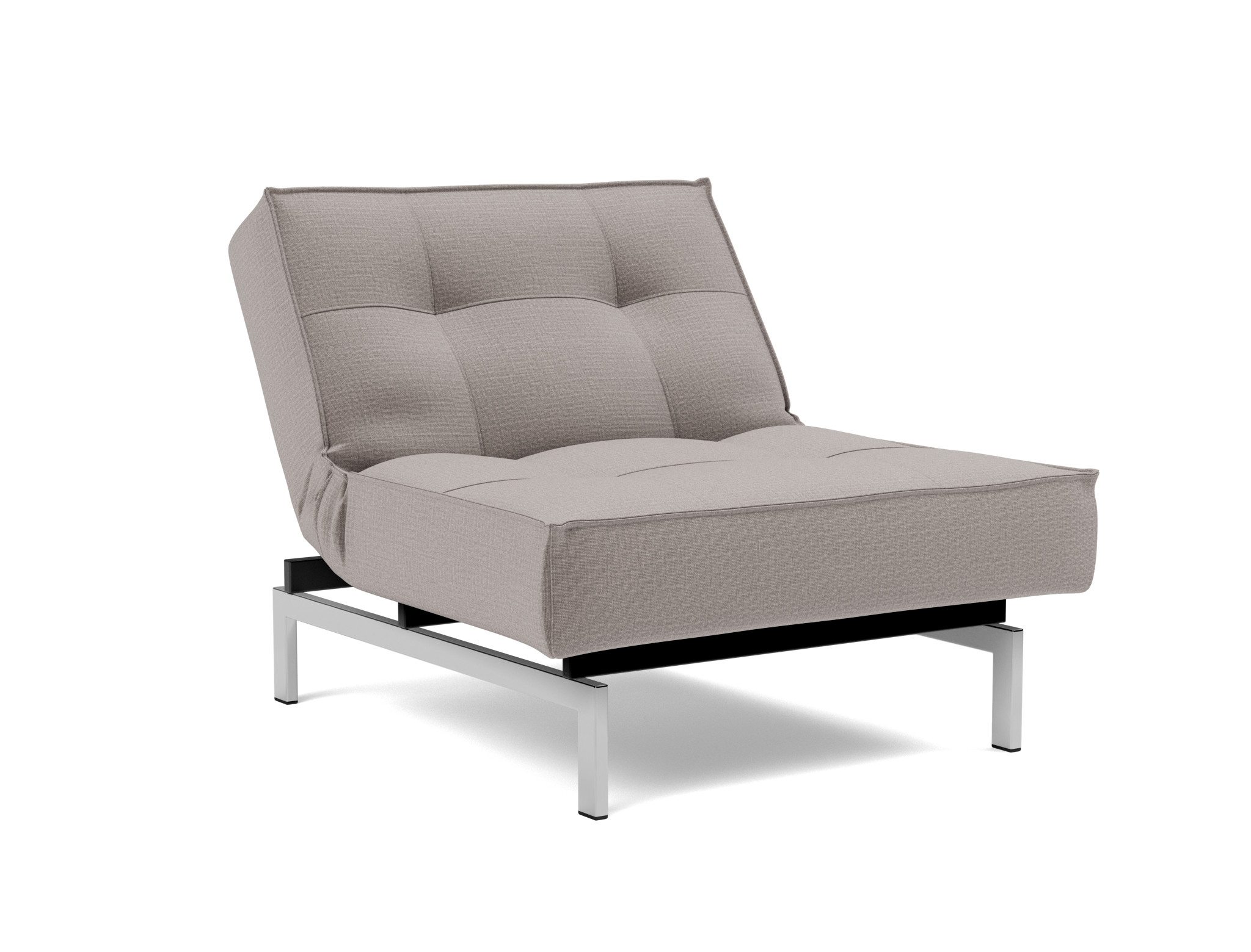 Sessel Splitback Chenille Esina 418-Truffle Beine Chrom