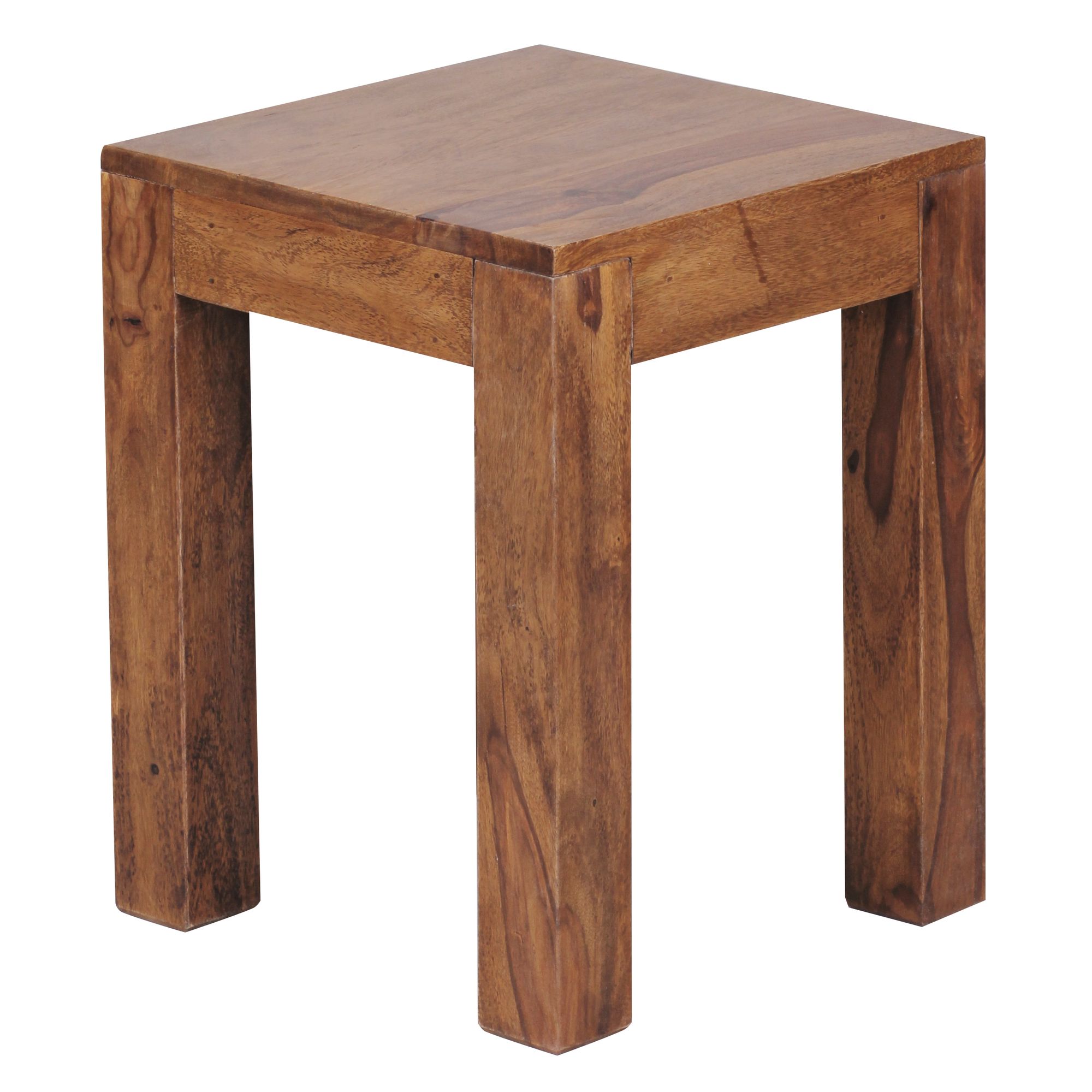 Beistelltisch Aalvik Massivholz Dunkelbraun 35 × 35 × 45 cm