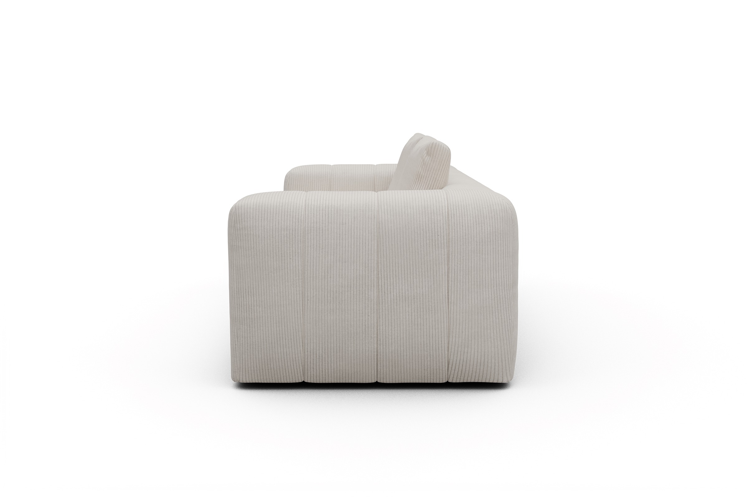 Sofa Hugo 3-Sitzer Corduroy-Ivory