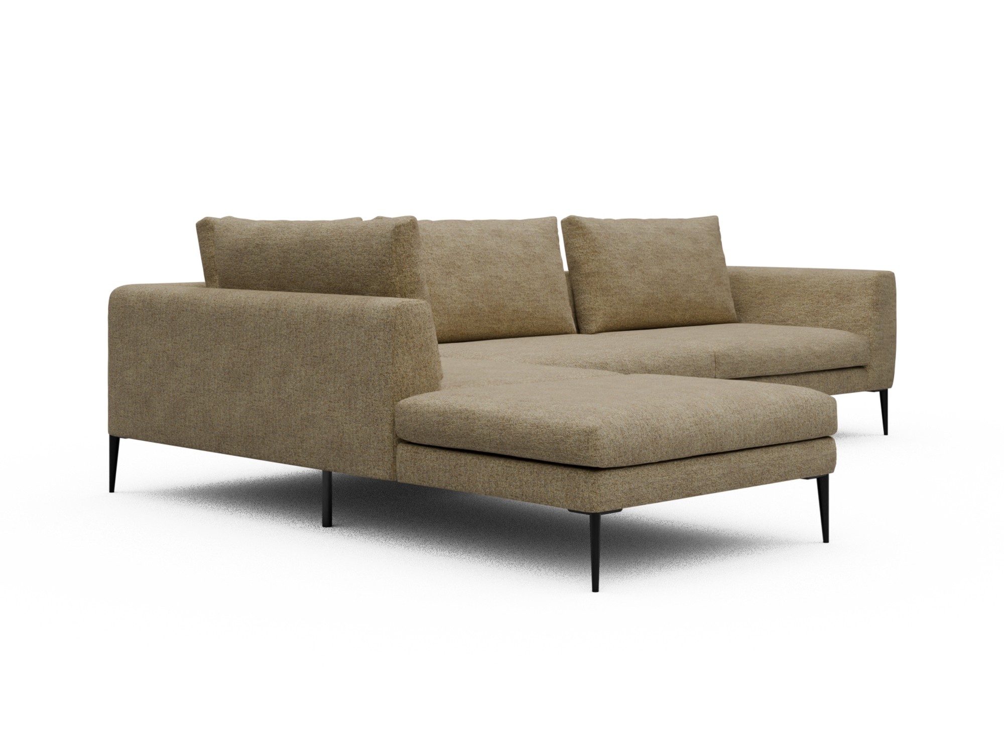 Skandi Home Ecksofa Paul Relax-Ecke links mit 3-Sitzer Carreno-Silician-Yellow moebelfaktor