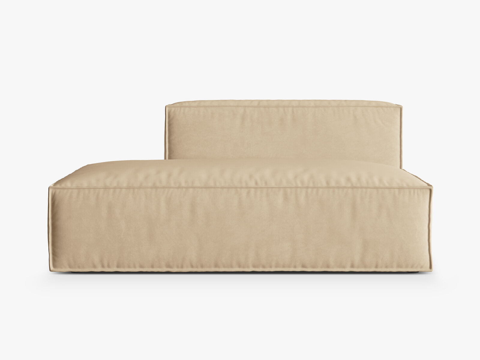 Micadoni Modul Nuria 3-Sitzer Links Samt Nude