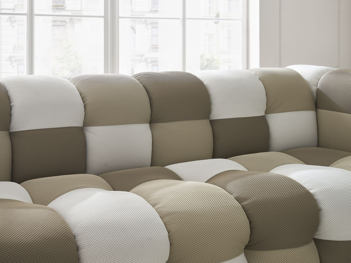 Bobochic Cloud Sofa 3-Sitzer Mesh-Stoff Mehrfarbig