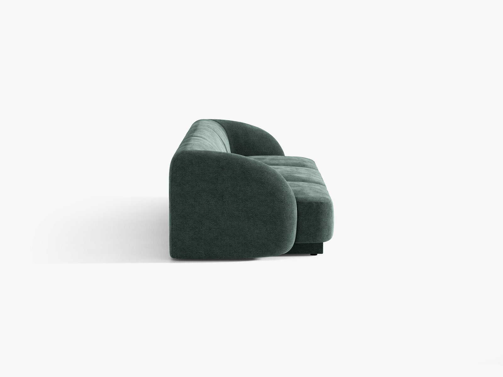 Micadoni Sofa Miley 3-Sitzer Chenille Haga Petrol
