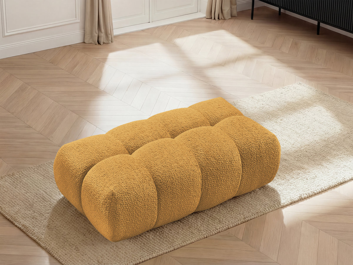 Bobochic Jaya Pouf Chenille Gelb