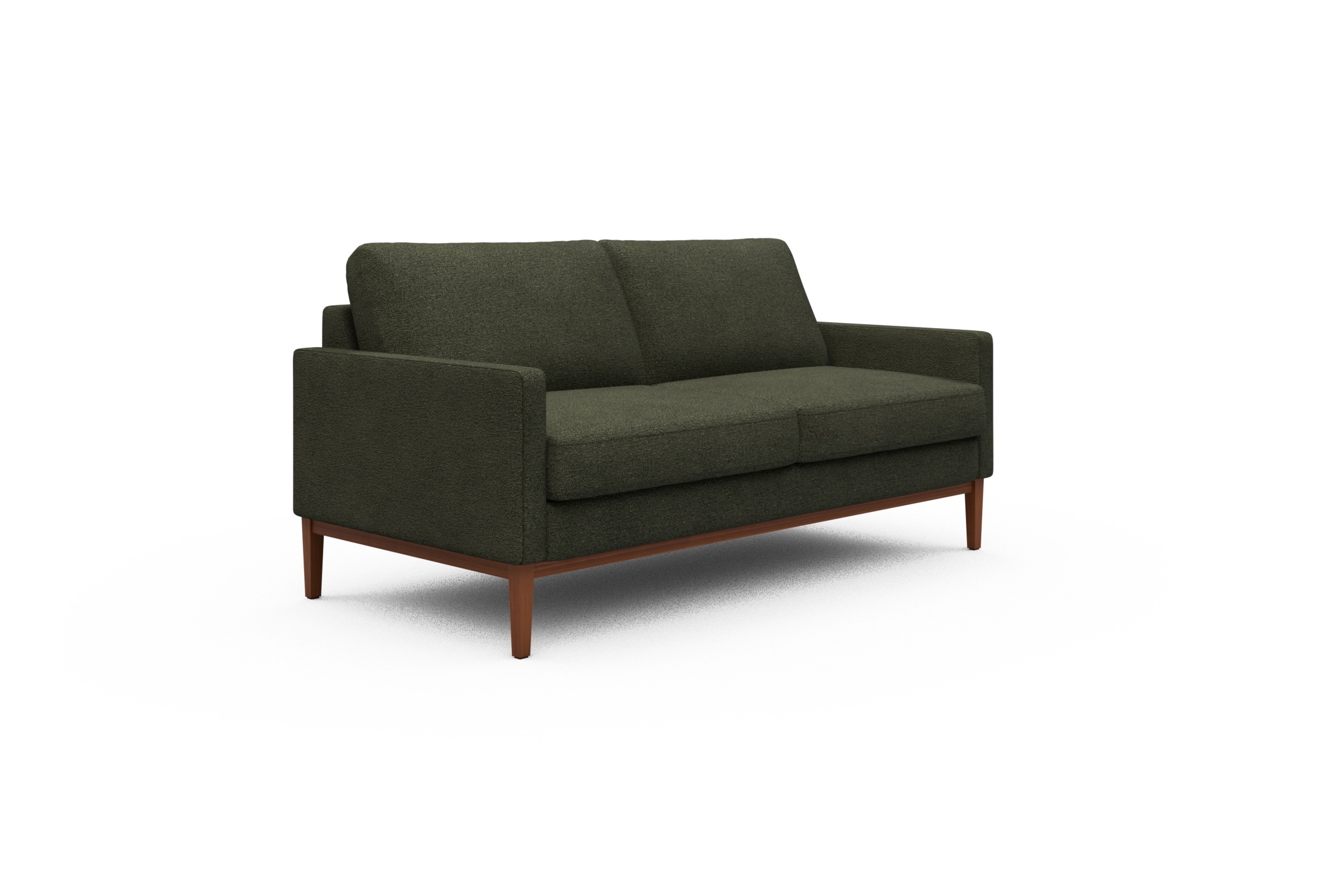 Sofa Bodo 2,5-Sitzer Boucle-Forest-Green