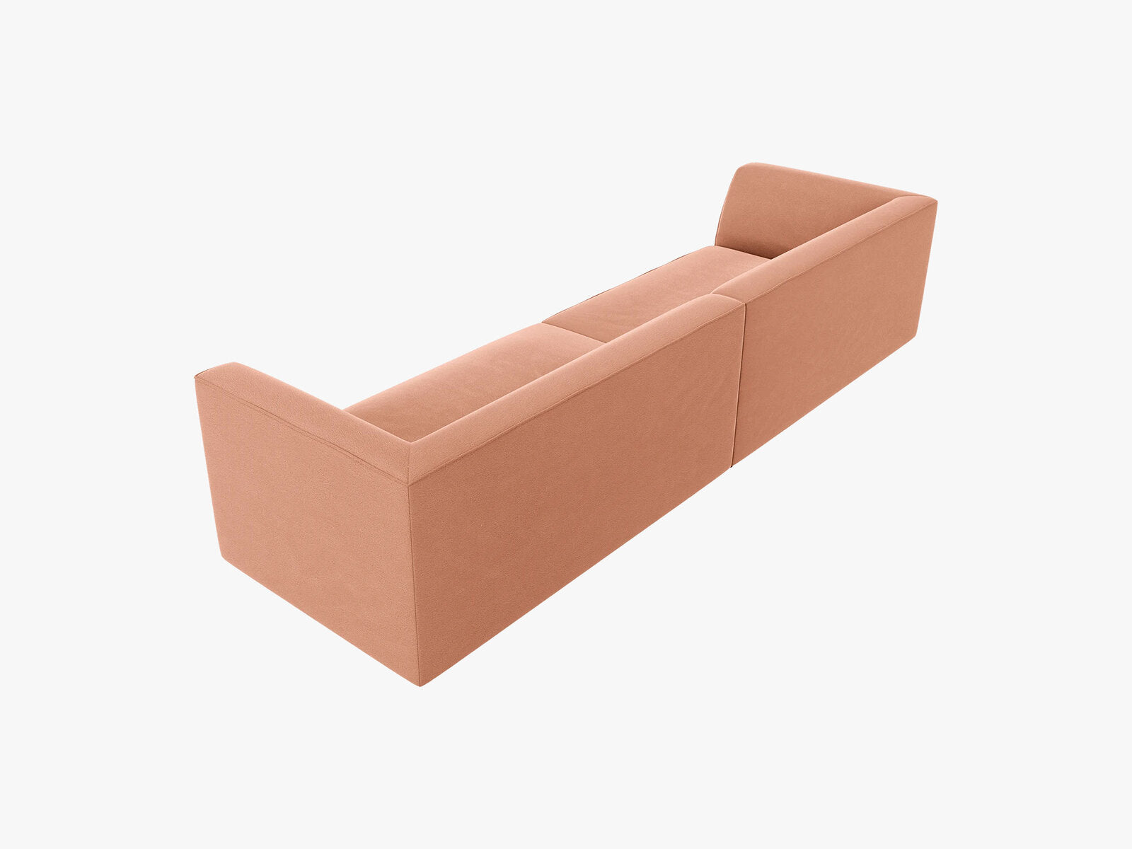 Micadoni Sofa Ruby 4-Sitzer Samt Salvador Rosa