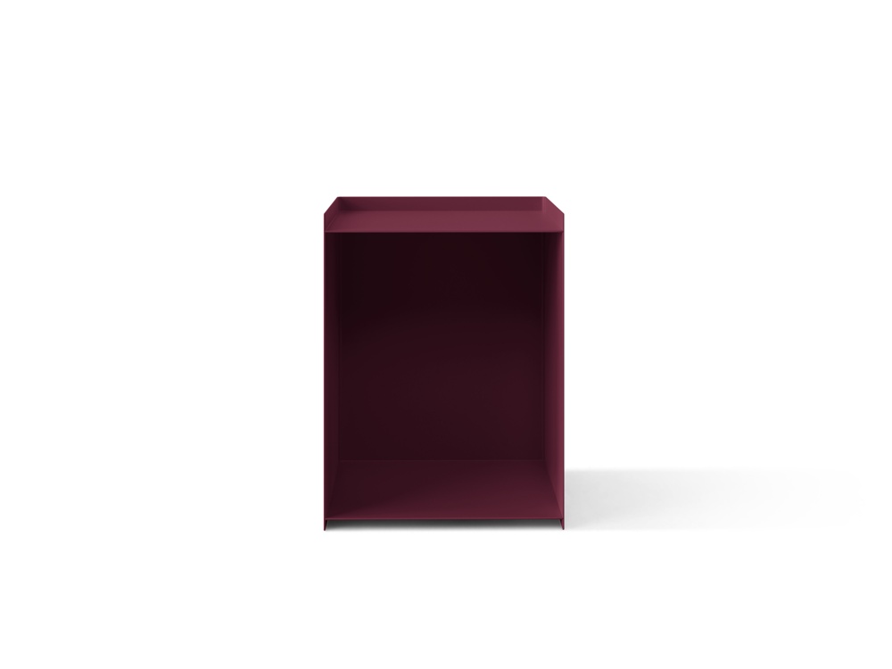 Cosmopolitan Design Nachttisch Ovada Burgundfarben
