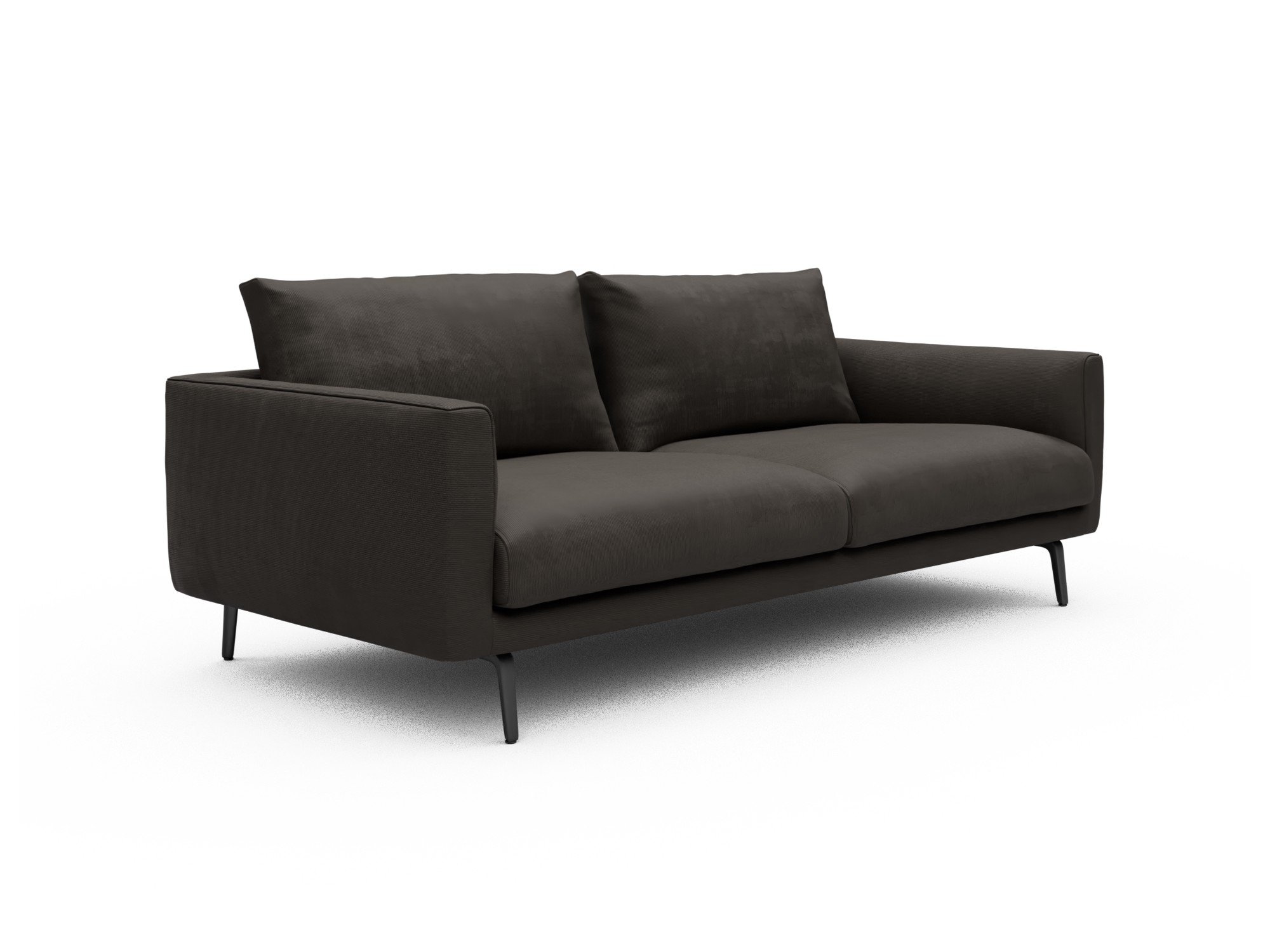 Skandi Home Sofa Karl 3-Sitzer Cordufine-Taupe moebelfaktor