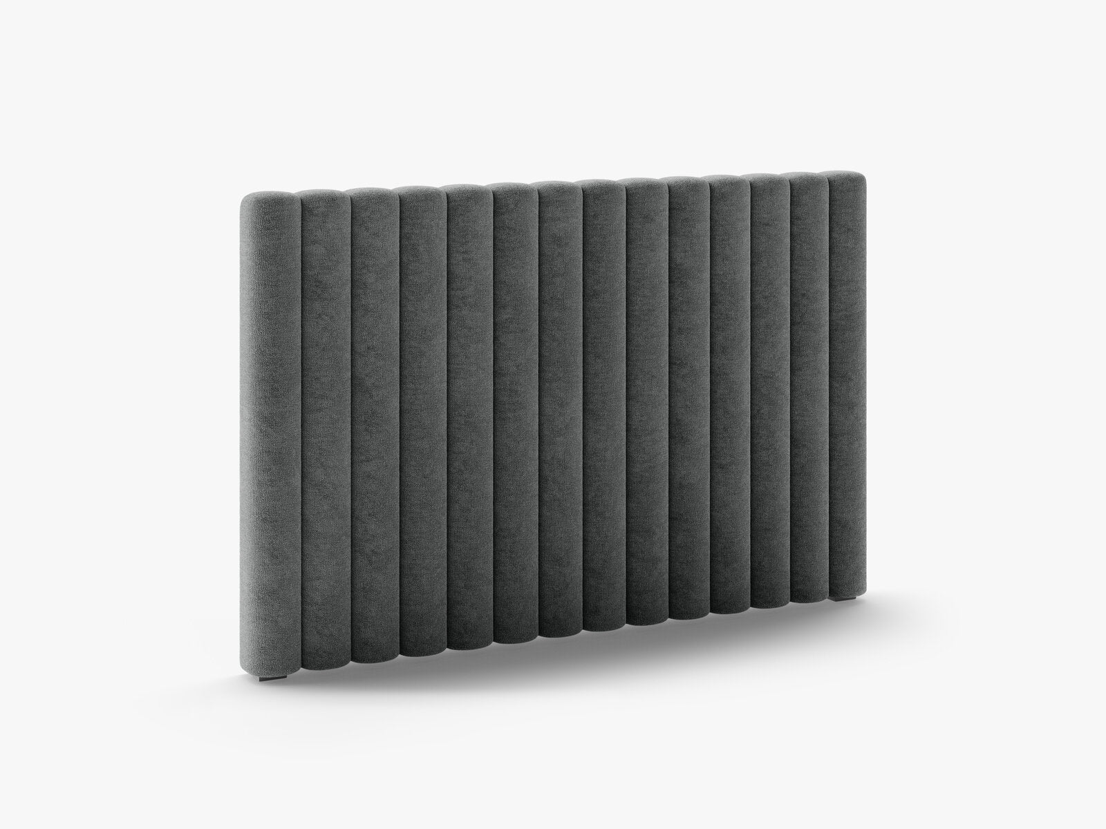 Micadoni Mistero Samtiger Kopfteil 80 cm Chenille Perfect Harmony Dunkelgrau 140x95