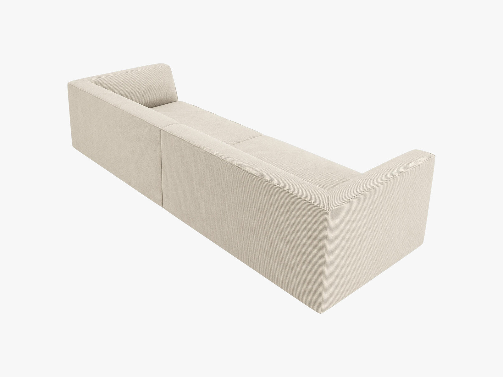 Micadoni Sofa Ruby 4-Sitzer Kord Scala Helles Beige