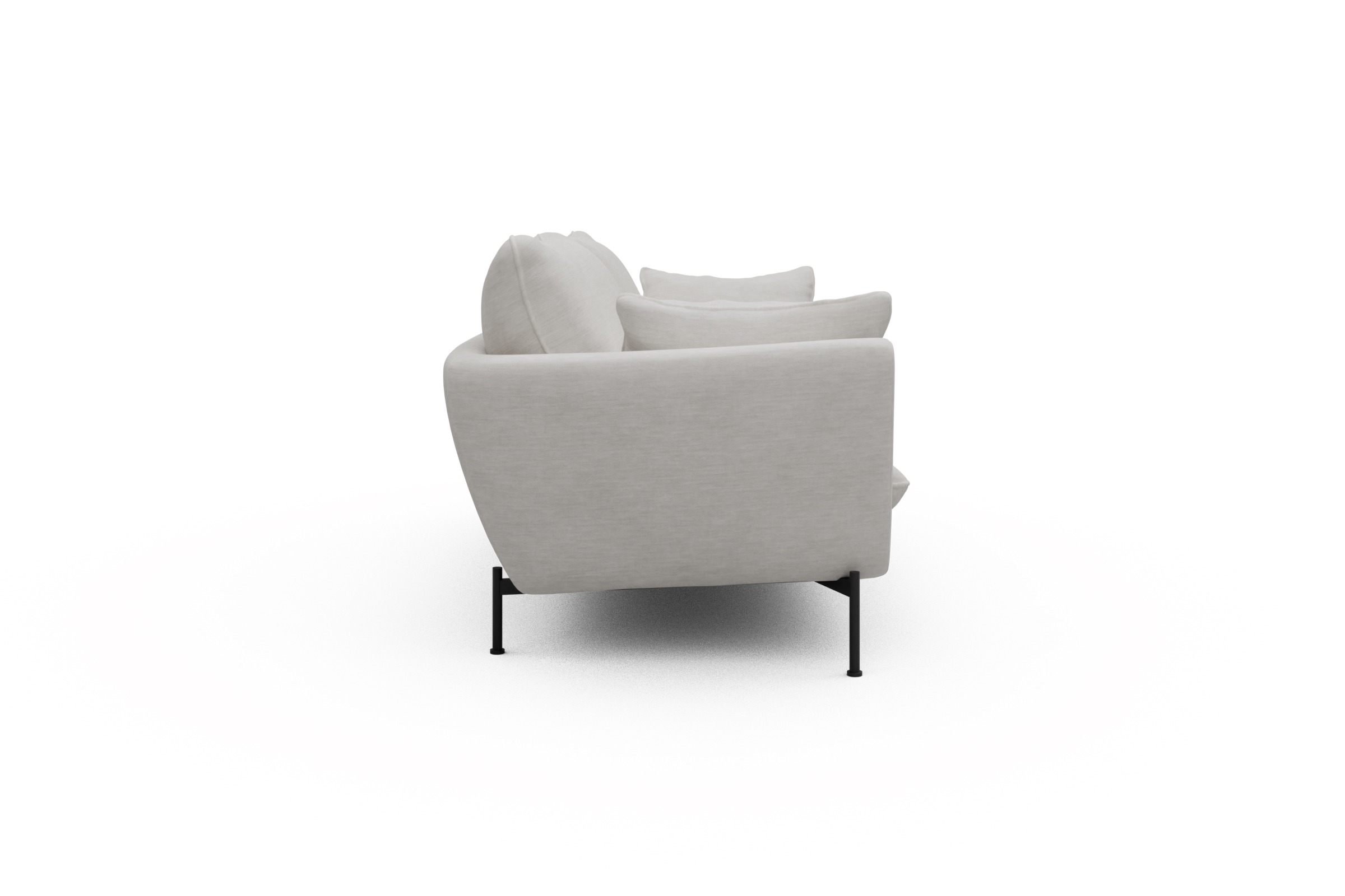 Sofa Anton 3-Sitzer Vivus-Dusty-Off-White