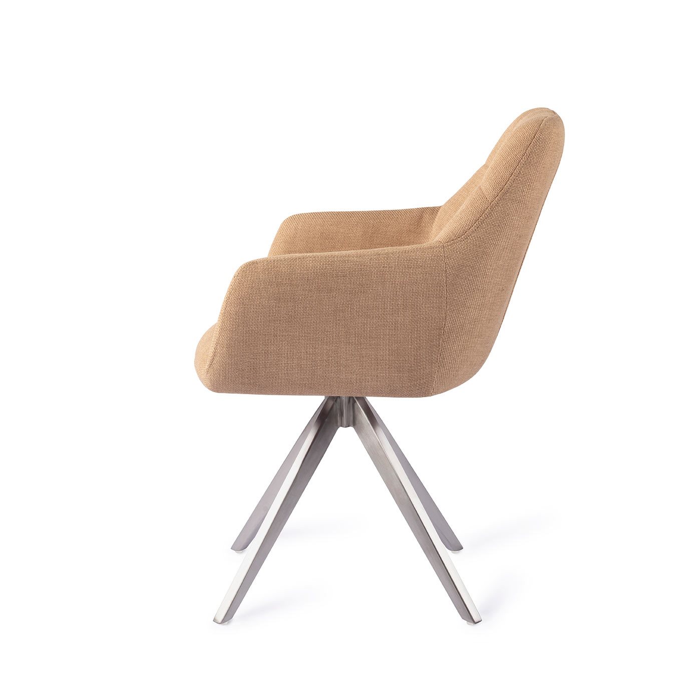 Jesper Home Esszimmerstuhl Noto Toasted-Toffee Turn Stahl