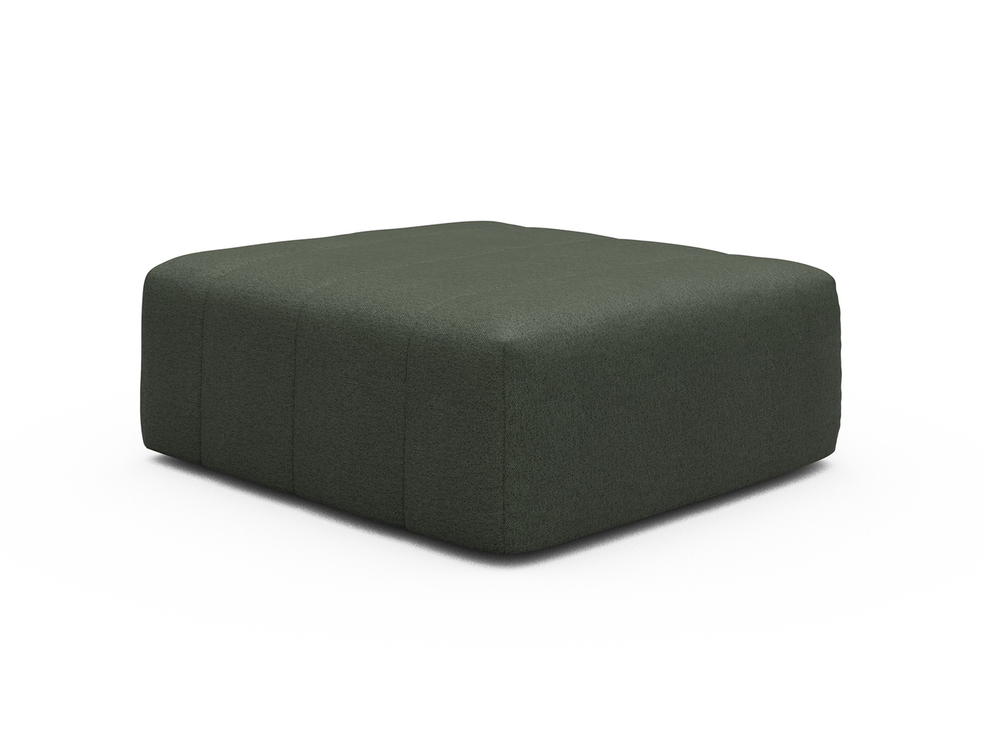 Ottomane Hugo Strukturierter Stoff Denari 488-Forest-Green