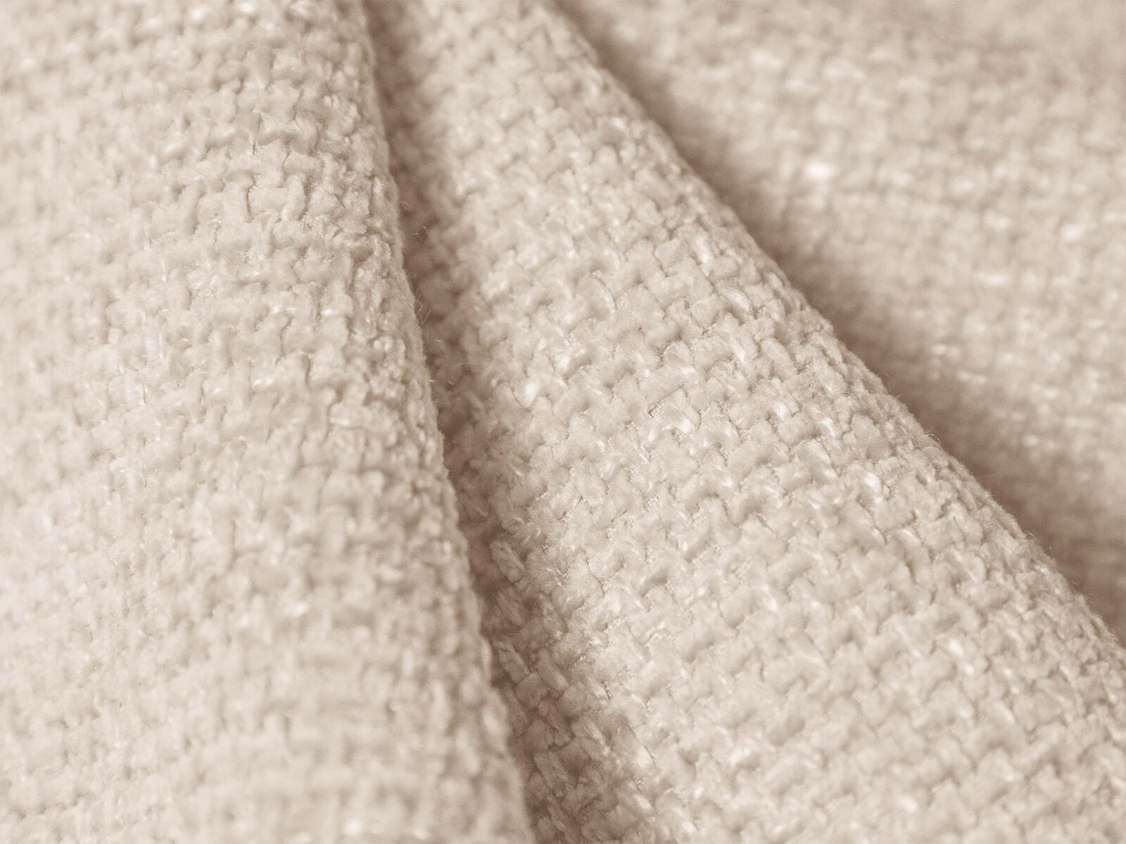 Micadoni Sofa Miley 4-Sitzer Rechts Chenille Haga Helles Beige