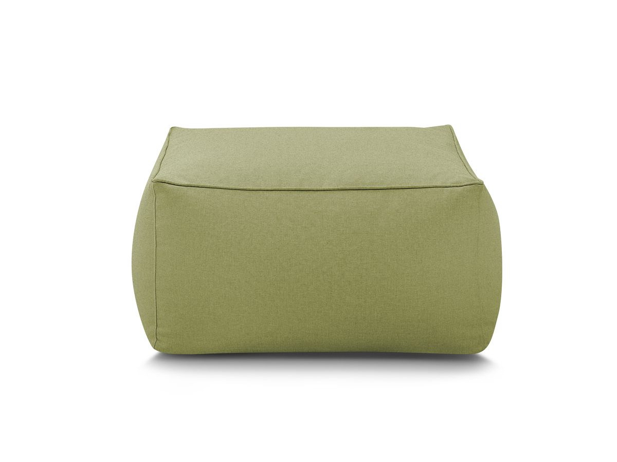 Bobochic Riviera Pouf 80 × 80 cm Stoff Grün