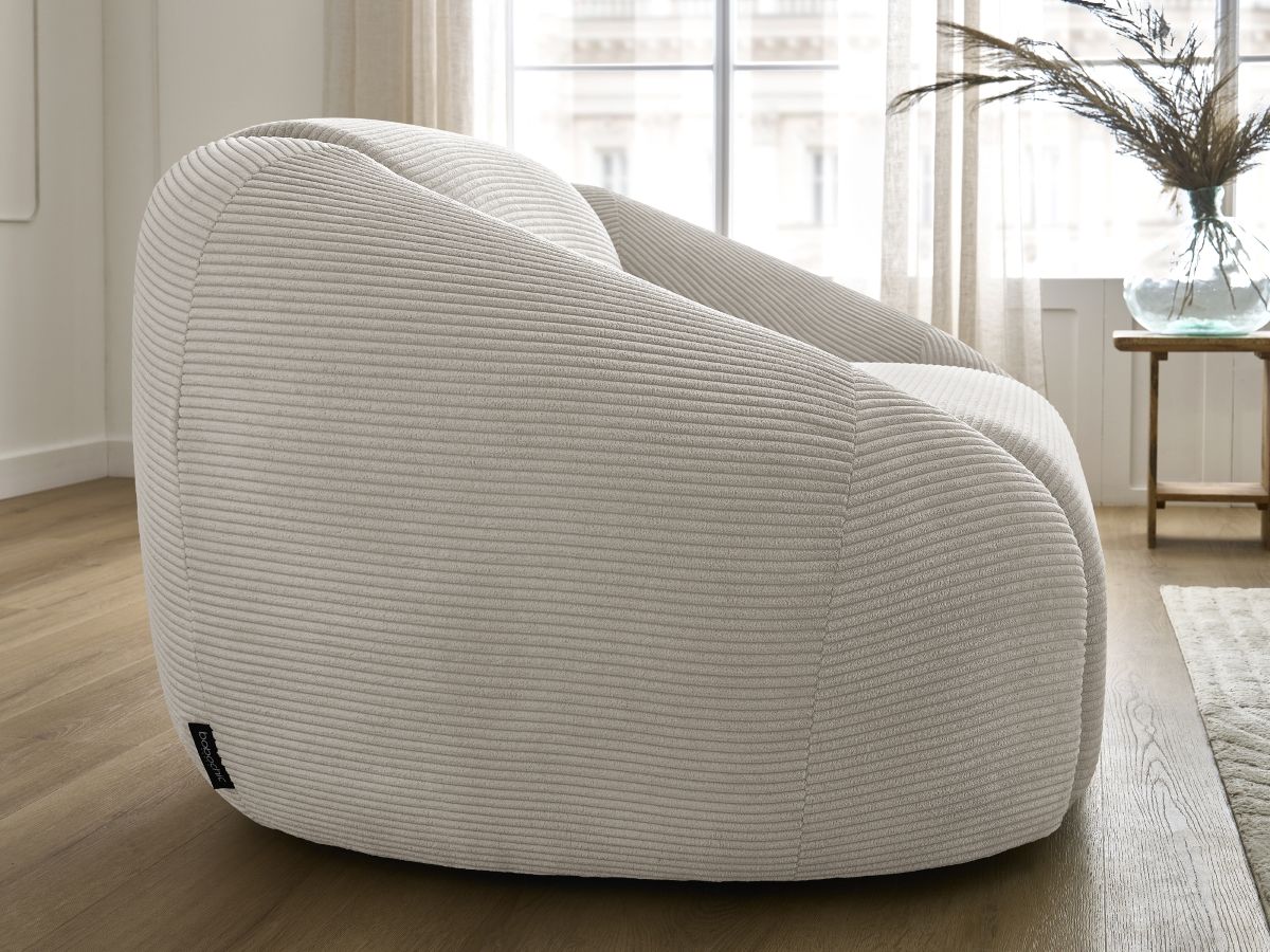 Bobochic Tina Sessel Cordsamt Beige
