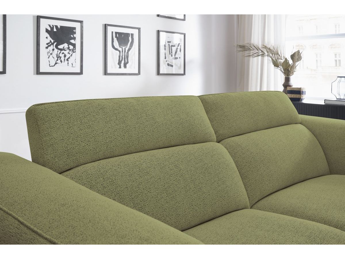 Bobochic William Sofa 3-Sitzer Melange-Stoff Grün