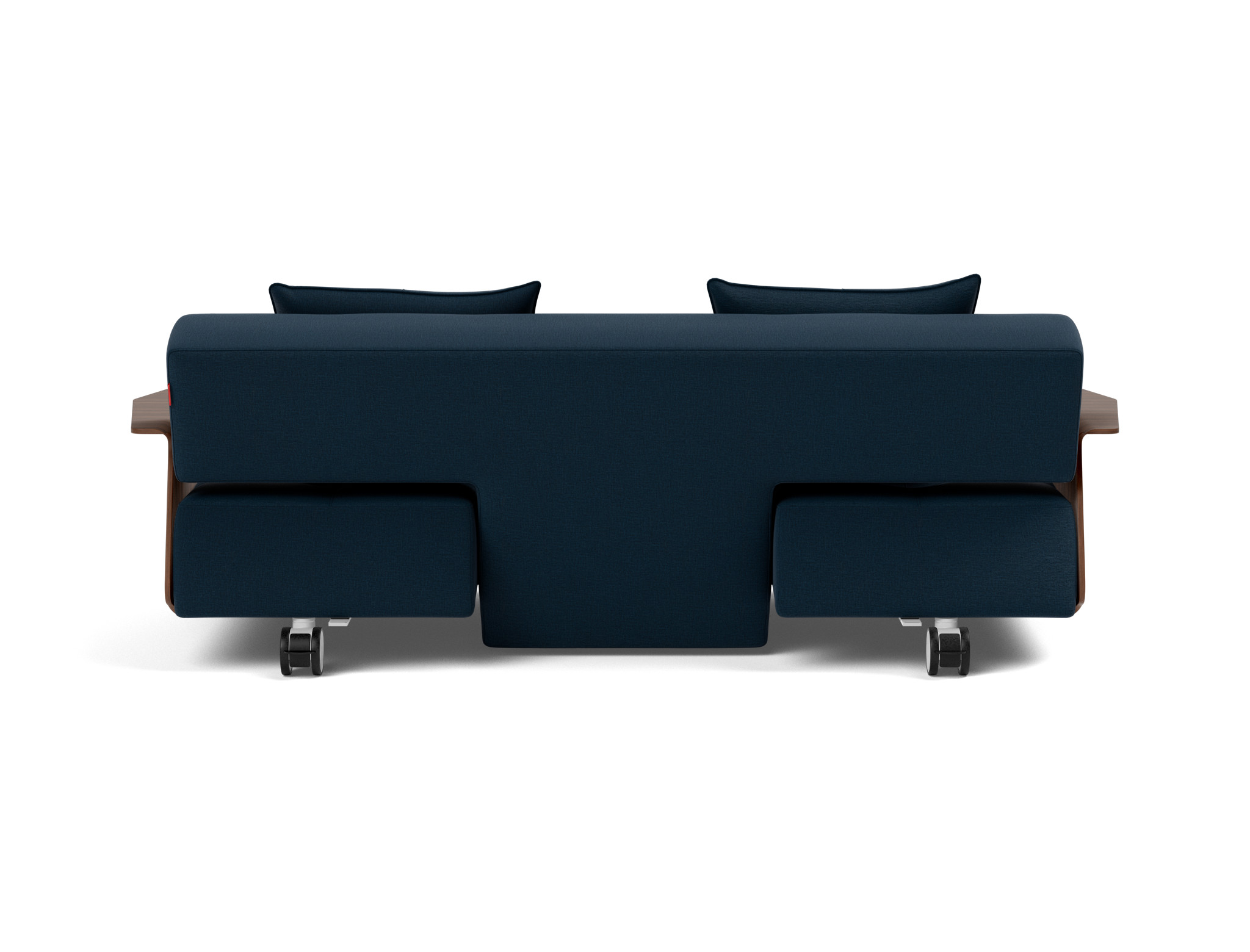 Schlafsofa Long Horn D.E.L. mit Armlehnen Flachgewebe Mixed Dance 528-Blue