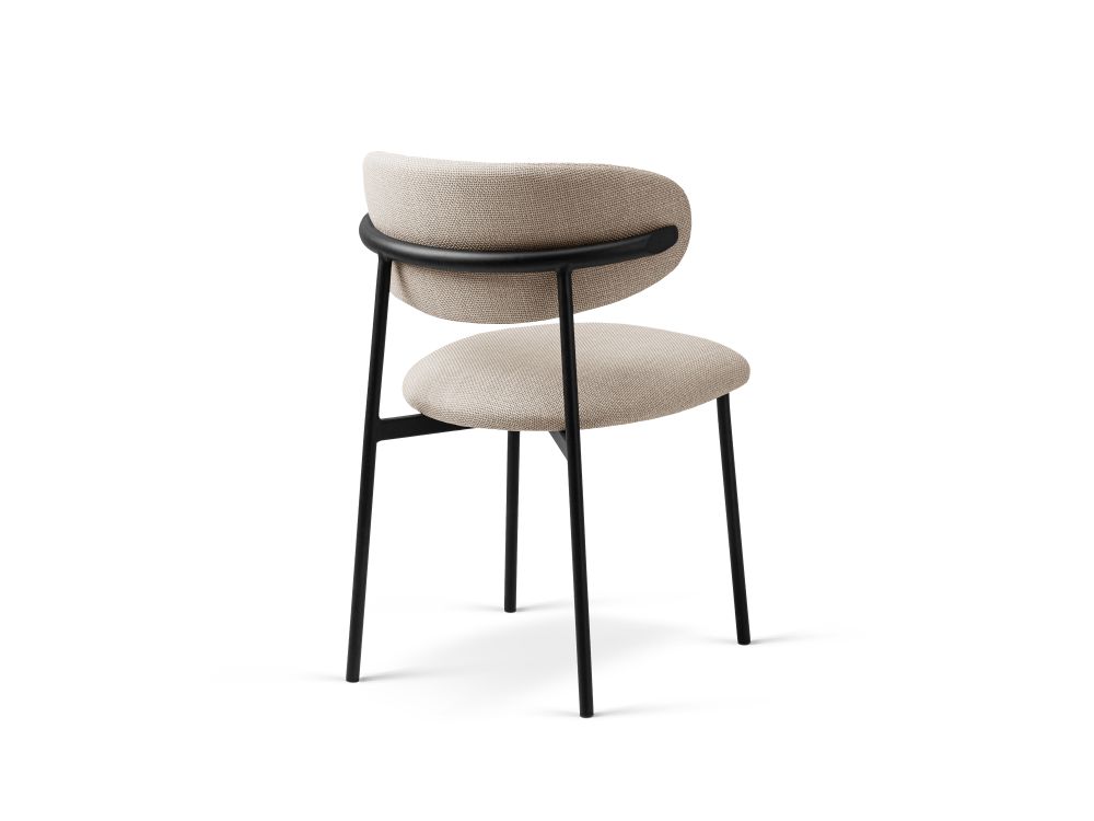 Cosmopolitan Design Stuhl Nina 2er-Set Strukturierter Stoff Bjorn Beige