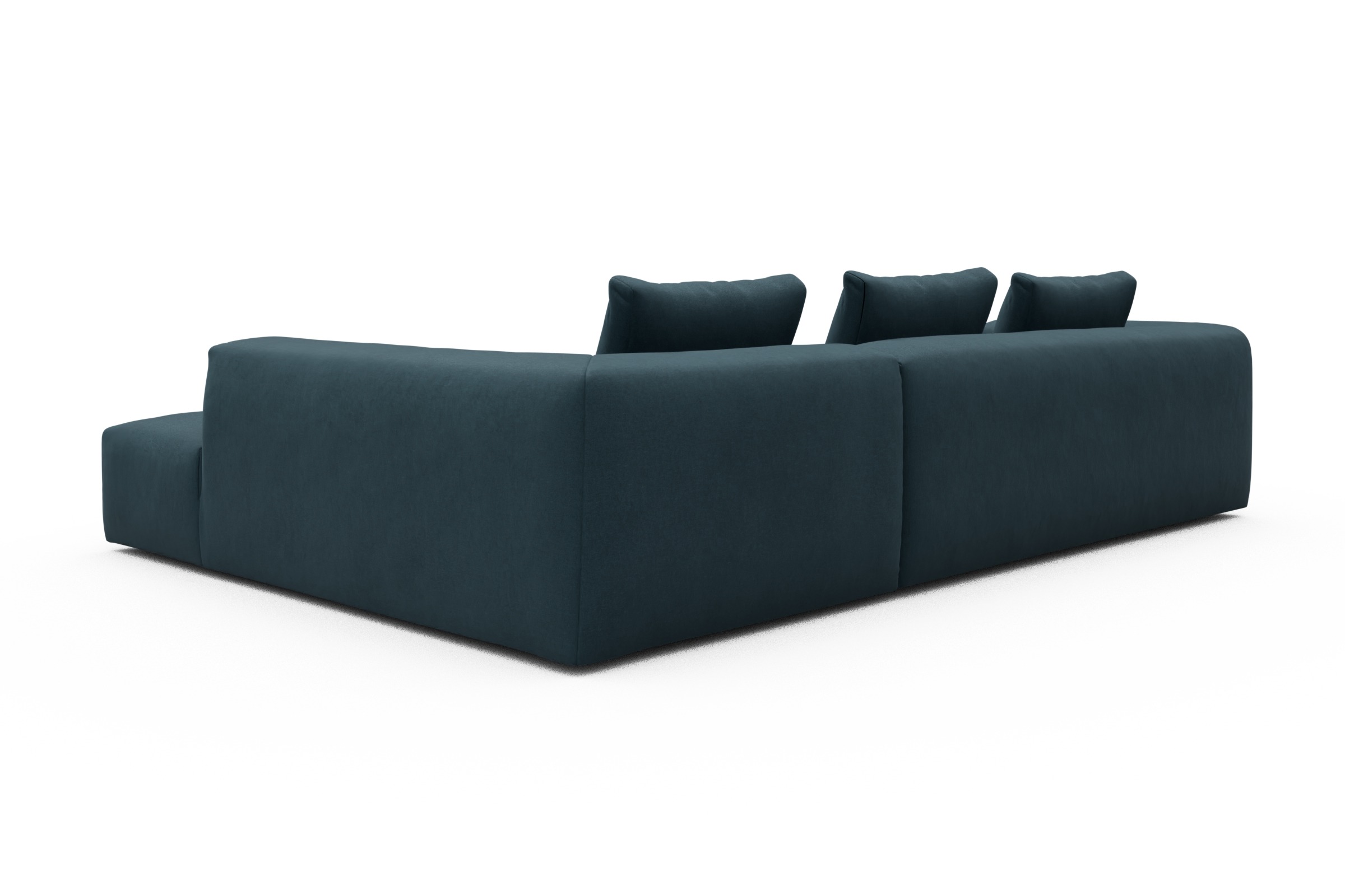 Ecksofa Fred Relax-Ecke rechts mit 2,5-Sitzer Satya-Indigo